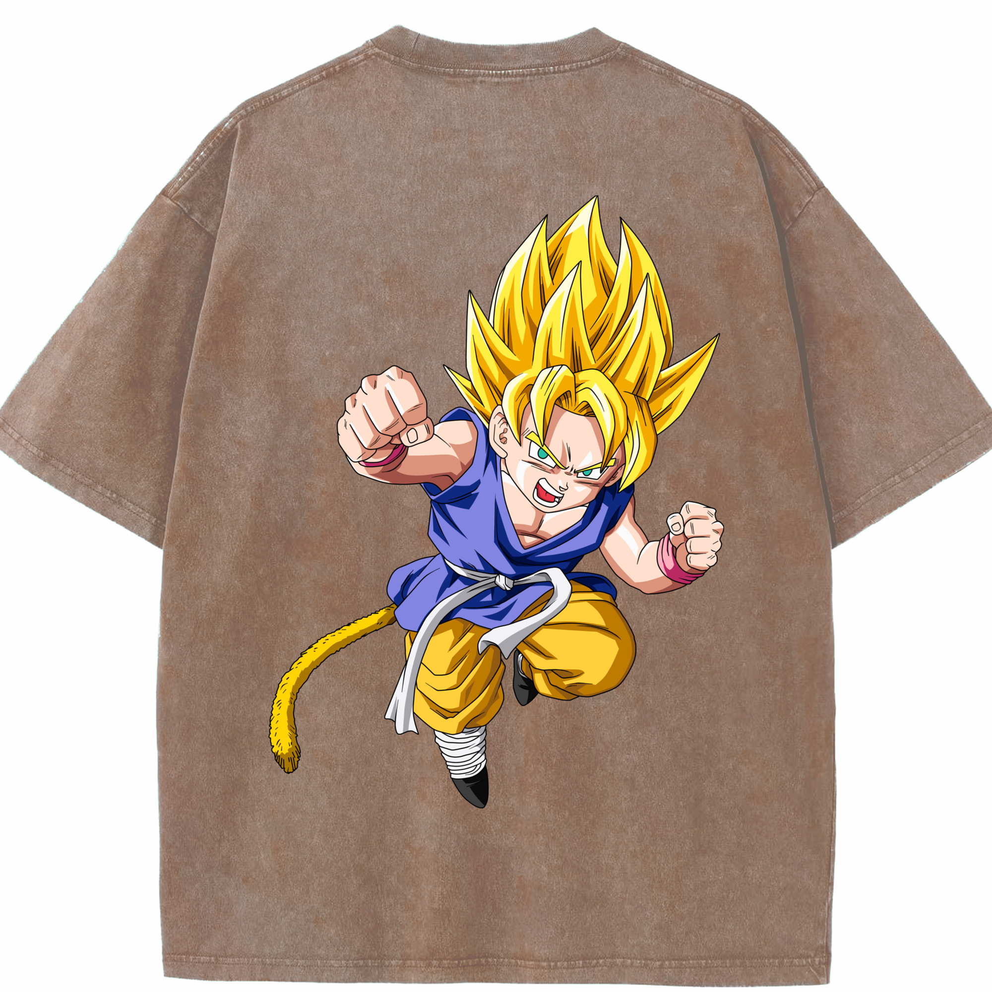 （画像用） ドラゴンボール ベジット DRAGON BALL Vegetto 綿100% ヴィンテージ風 半袖Tシャツ（背面プリント）