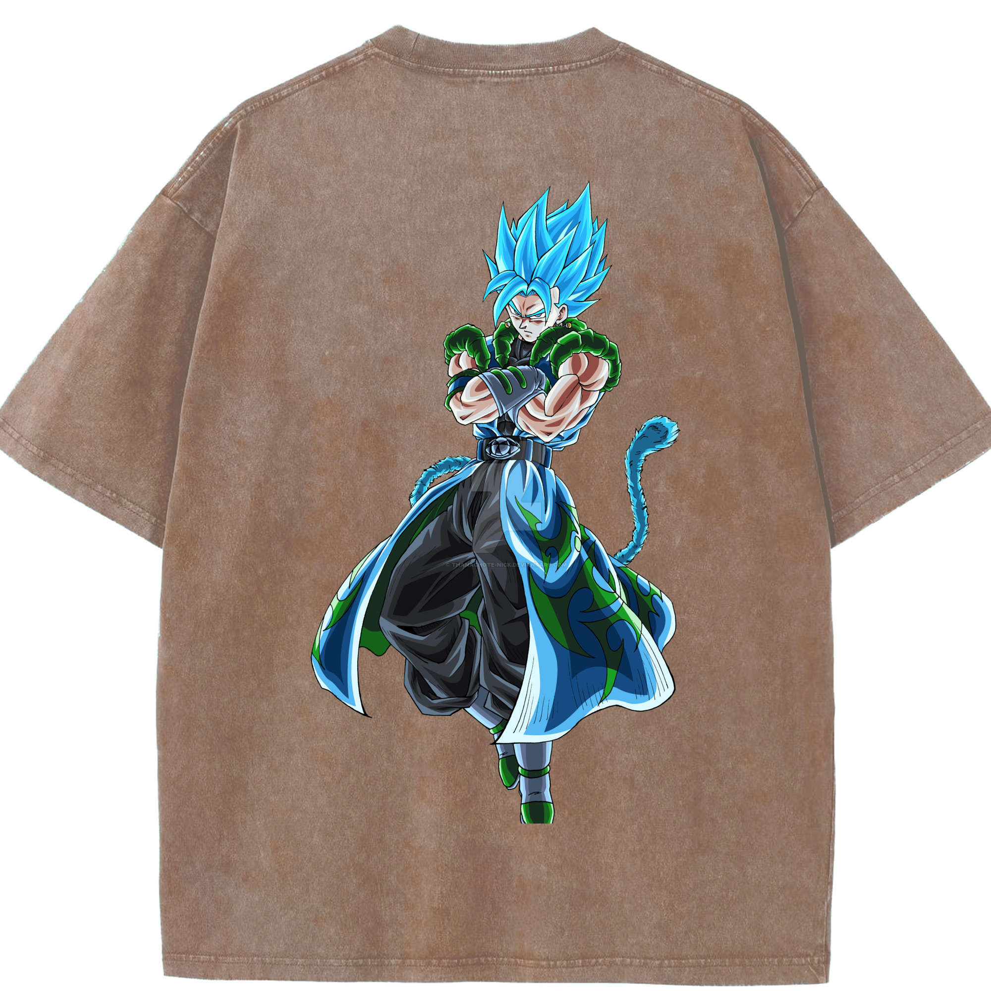 （画像用） ドラゴンボール ベジット DRAGON BALL Vegetto 綿100% ヴィンテージ風 半袖Tシャツ（背面プリント）