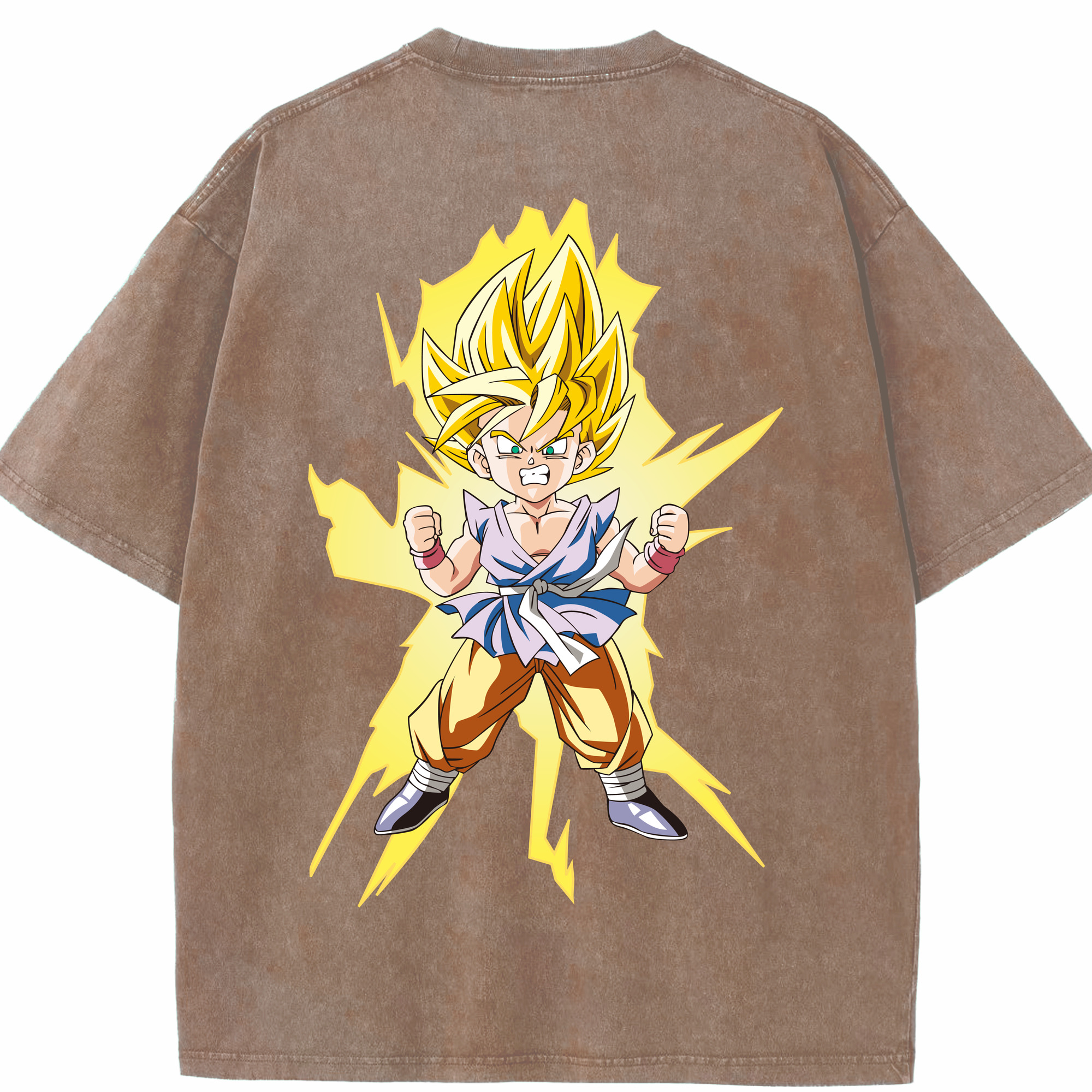 （画像用） ドラゴンボール ベジット DRAGON BALL Vegetto 綿100% ヴィンテージ風 半袖Tシャツ（背面プリント）