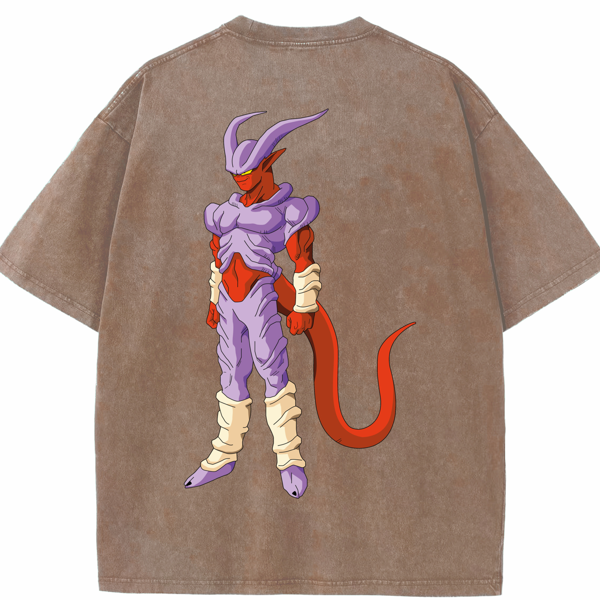 （画像用） ドラゴンボール ジャネンバ DRAGON BALL Janemba 綿100% ヴィンテージ風 半袖Tシャツ（背面プリント）