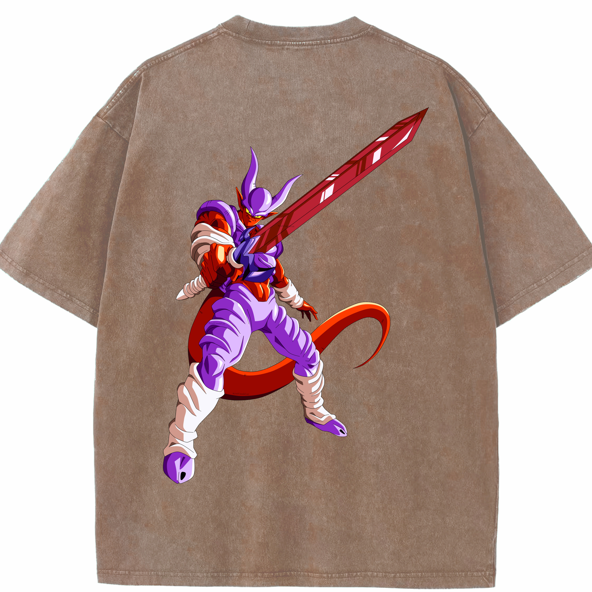 （画像用） ドラゴンボール ジャネンバ DRAGON BALL Janemba 綿100% ヴィンテージ風 半袖Tシャツ（背面プリント）