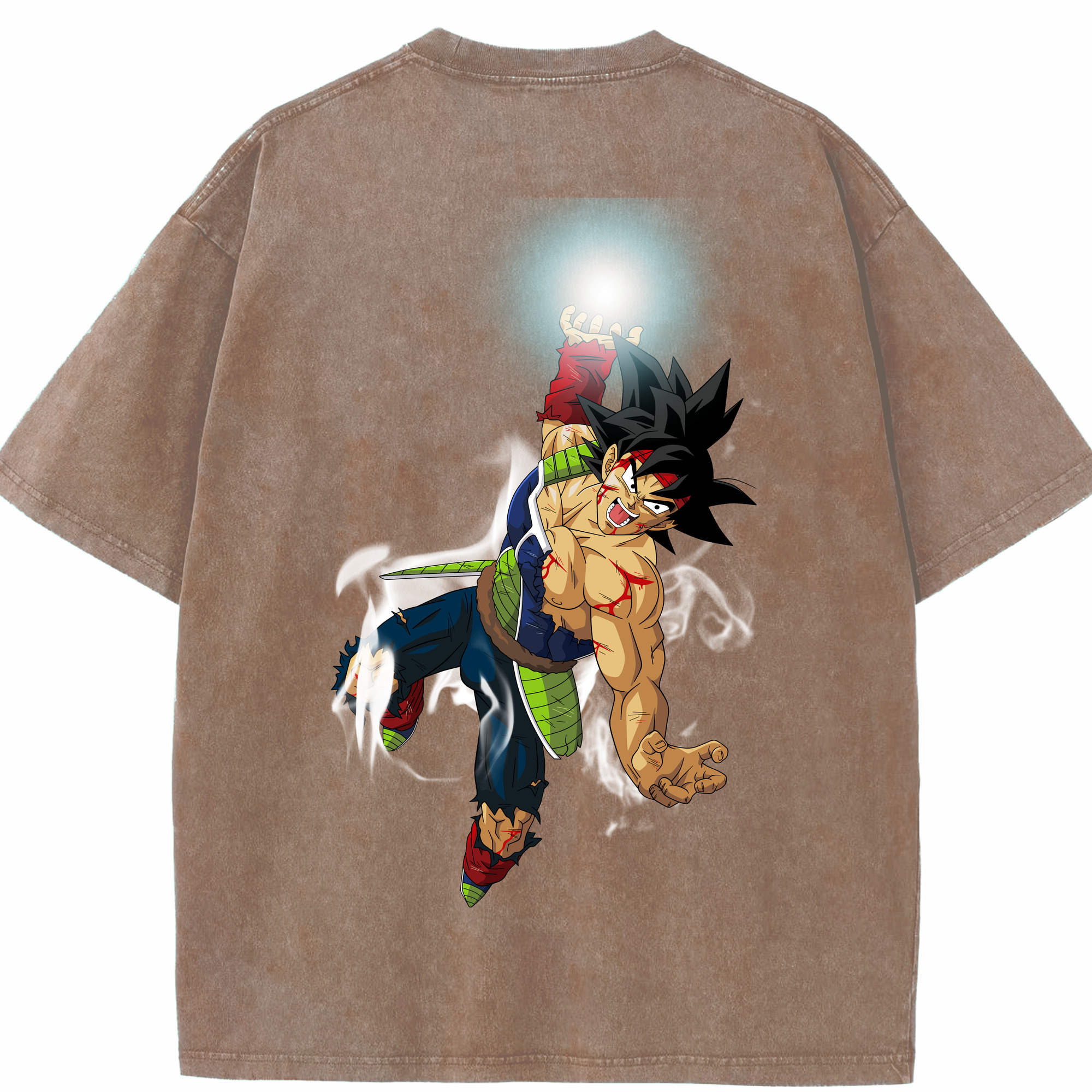 （画像用） ドラゴンボール バーダック DRAGON BALL Burdock 綿100% ヴィンテージ風 半袖Tシャツ（背面プリント）