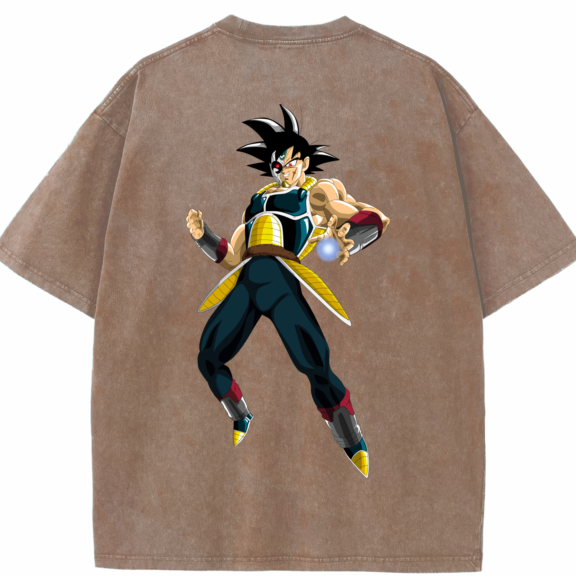 （画像用） ドラゴンボール バーダック DRAGON BALL Burdock 綿100% ヴィンテージ風 半袖Tシャツ（背面プリント）