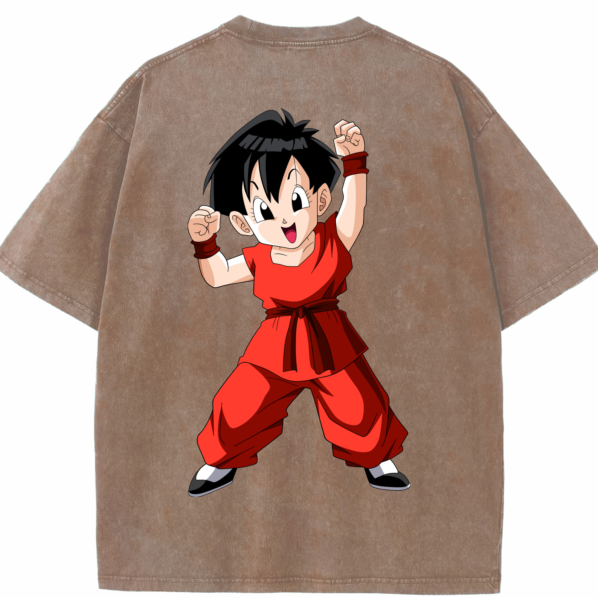 （画像用） ドラゴンボール パン DRAGON BALL Pan 綿100% ヴィンテージ風 半袖Tシャツ（背面プリント）