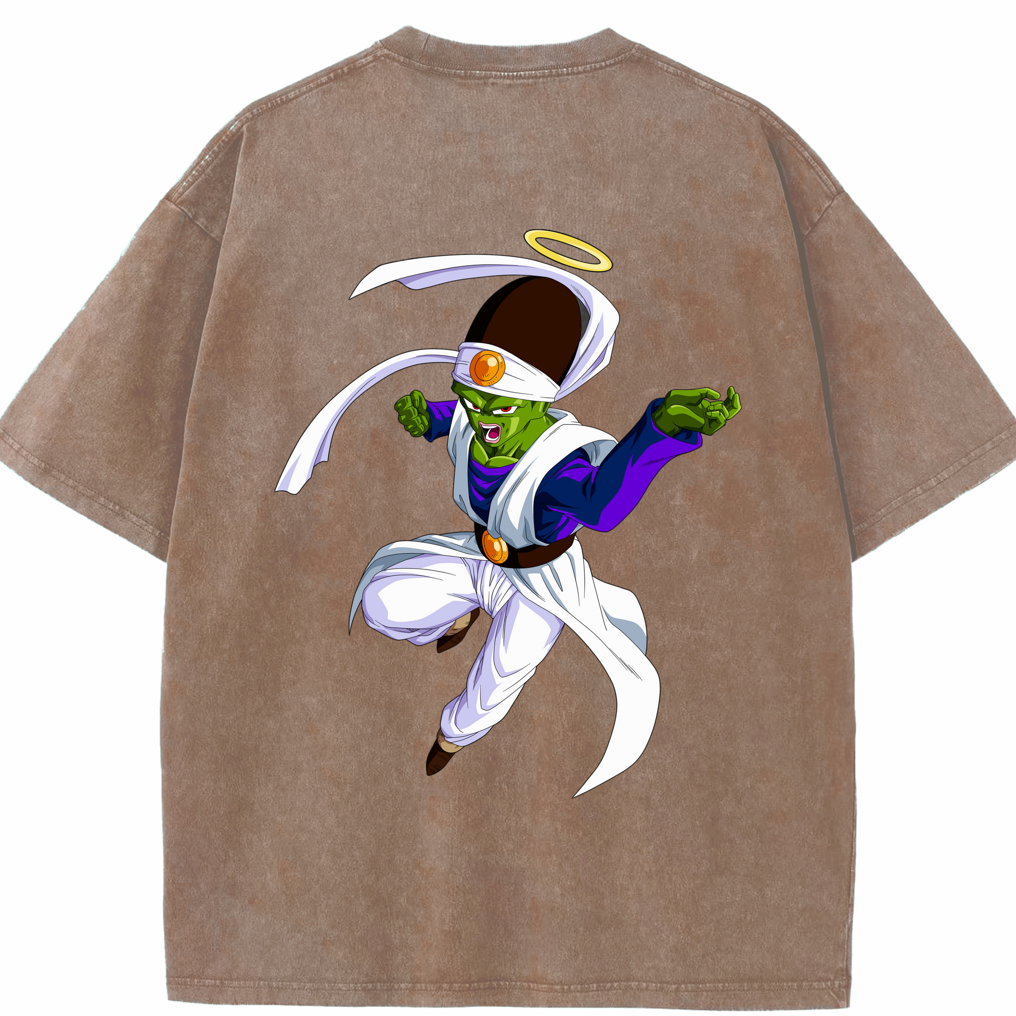 （画像用） ドラゴンボール パイクーハン DRAGON BALL Pikkon 綿100% ヴィンテージ風 半袖Tシャツ（背面プリント）