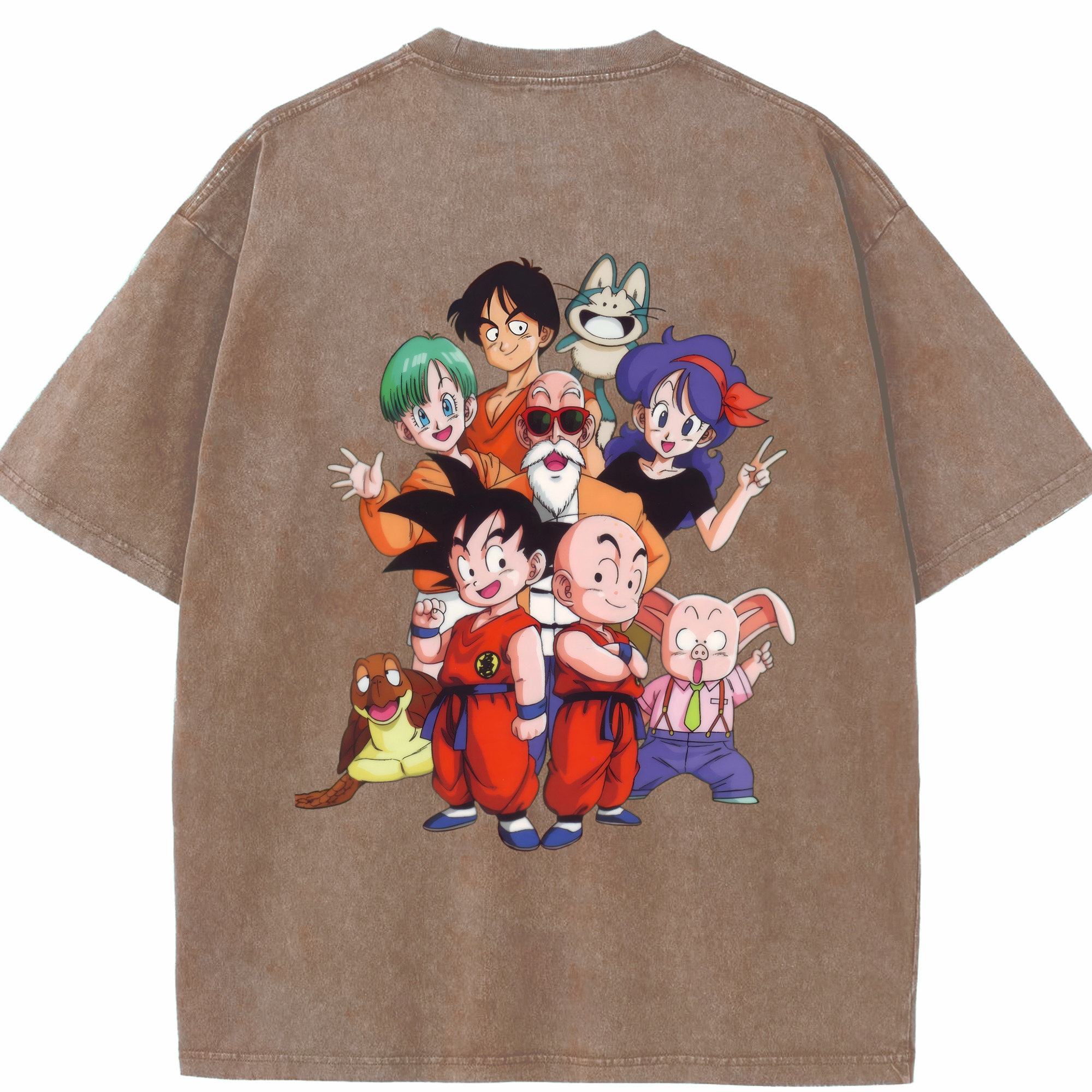 （画像用） ドラゴンボール DRAGON BALL 綿100% ヴィンテージ風 半袖Tシャツ（背面プリント）