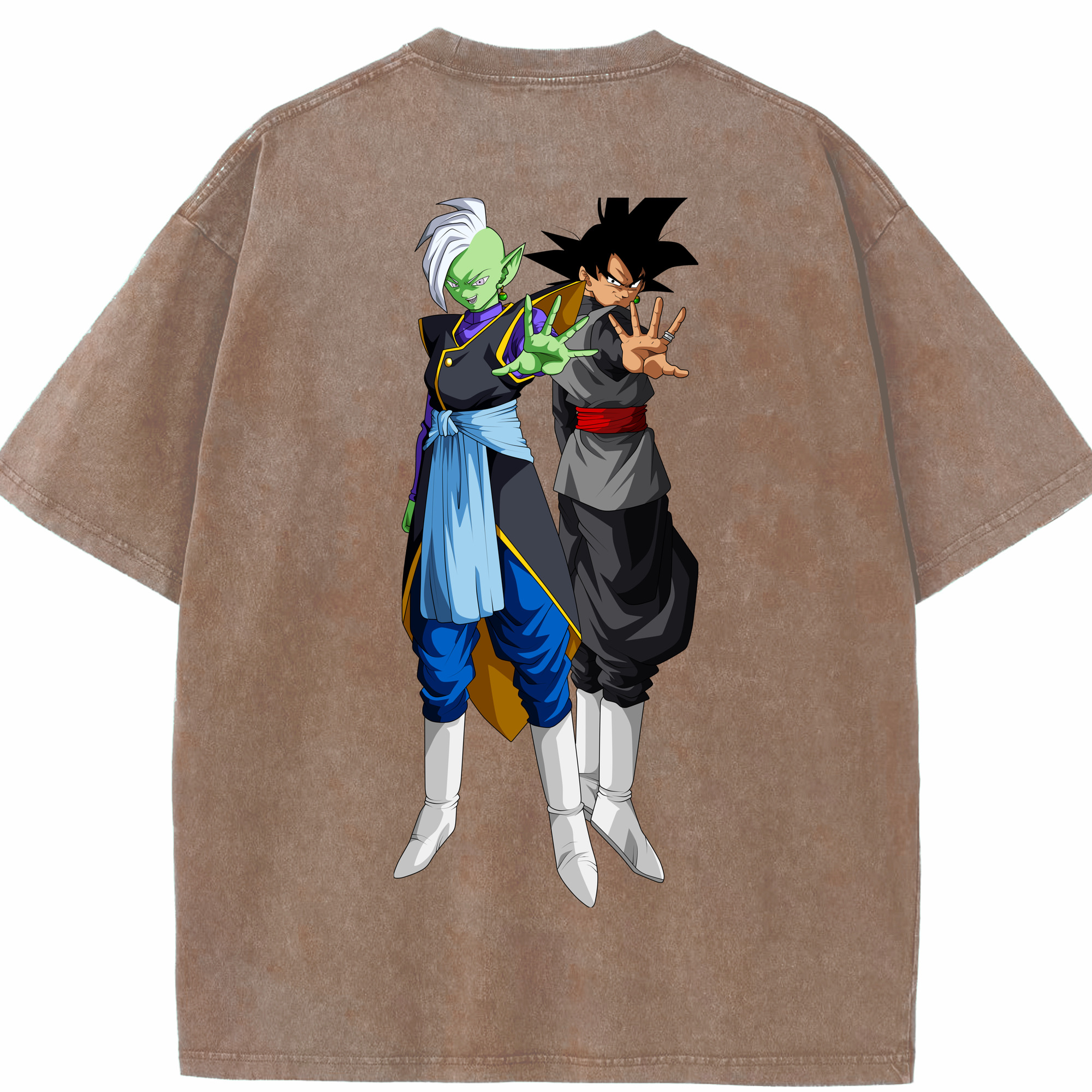 （画像用） ドラゴンボール DRAGON BALL 綿100% ヴィンテージ風 半袖Tシャツ（背面プリント）