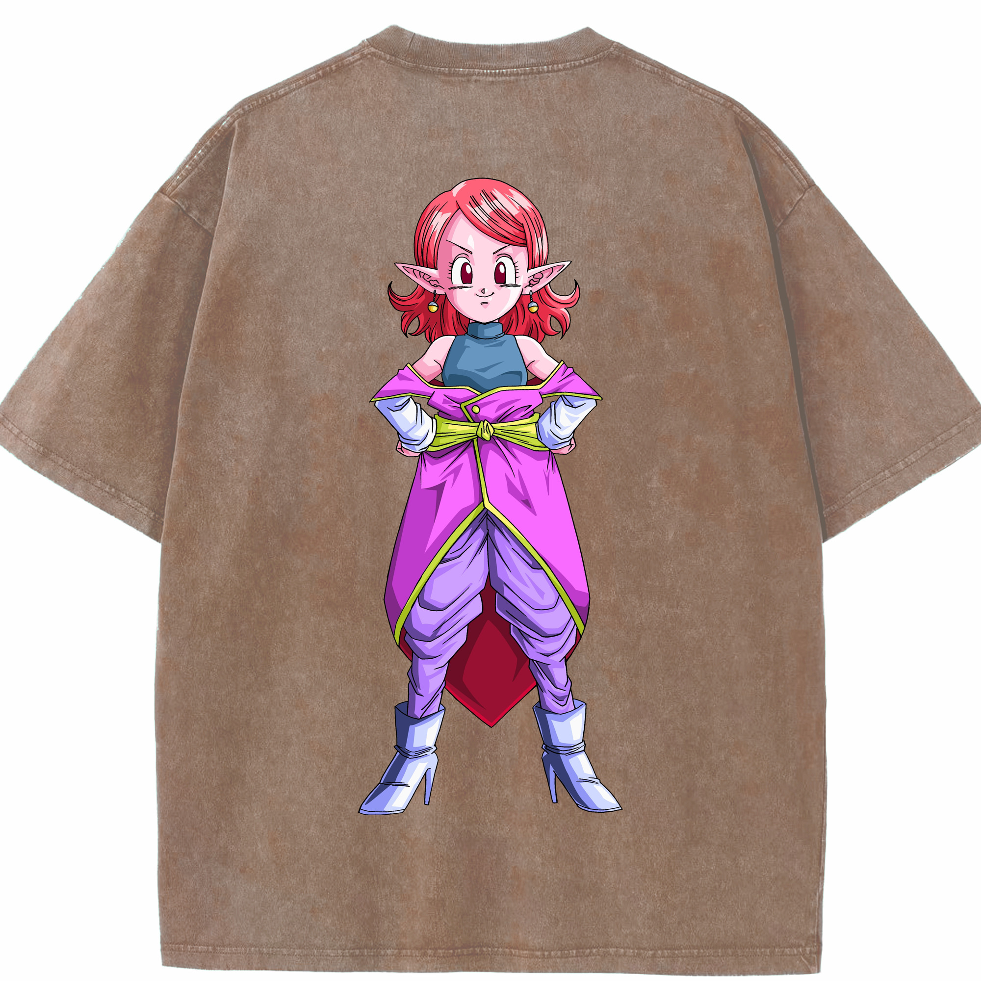 （画像用） ドラゴンボール DRAGON BALL 綿100% ヴィンテージ風 半袖Tシャツ（背面プリント）
