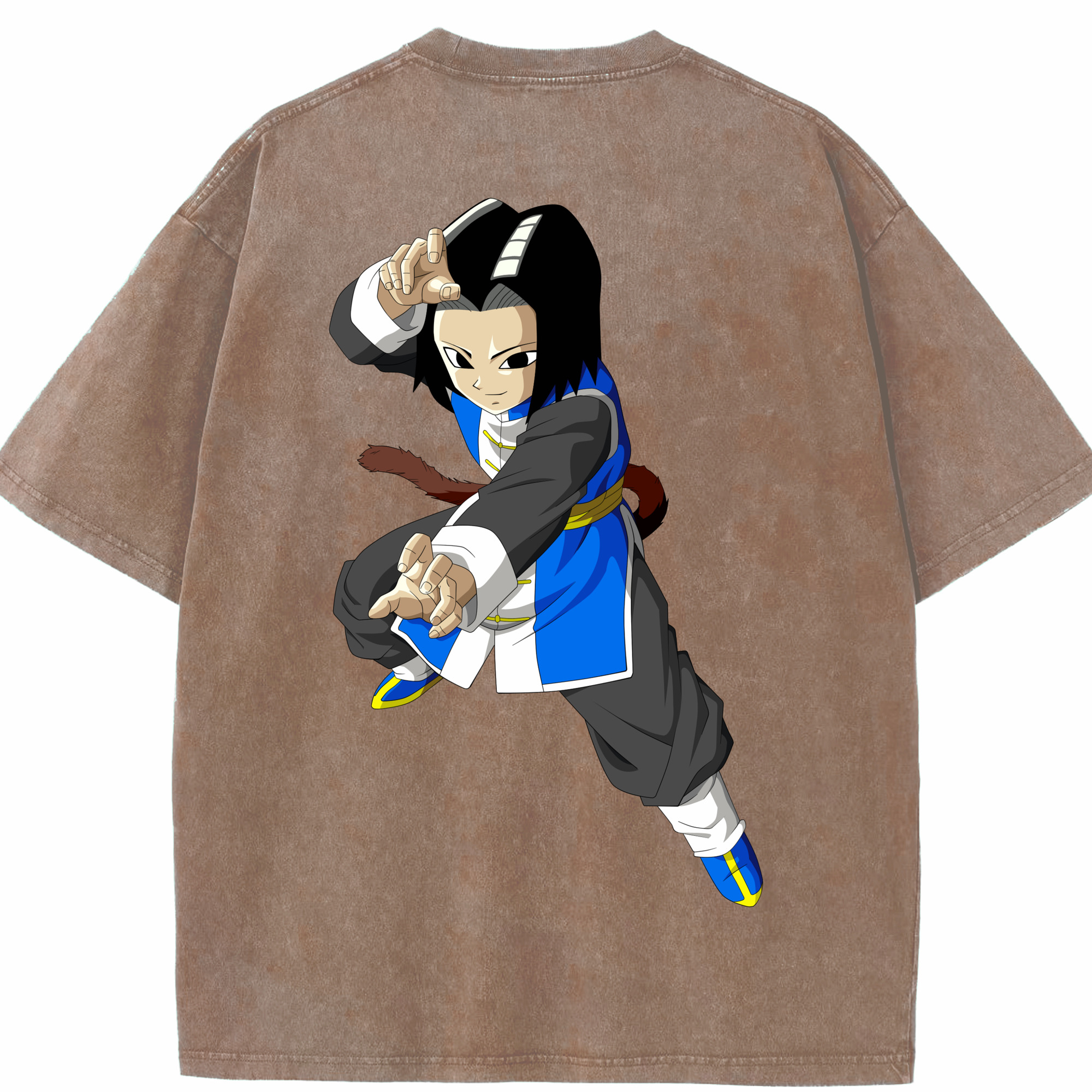 （画像用） ドラゴンボール DRAGON BALL 綿100% ヴィンテージ風 半袖Tシャツ（背面プリント）