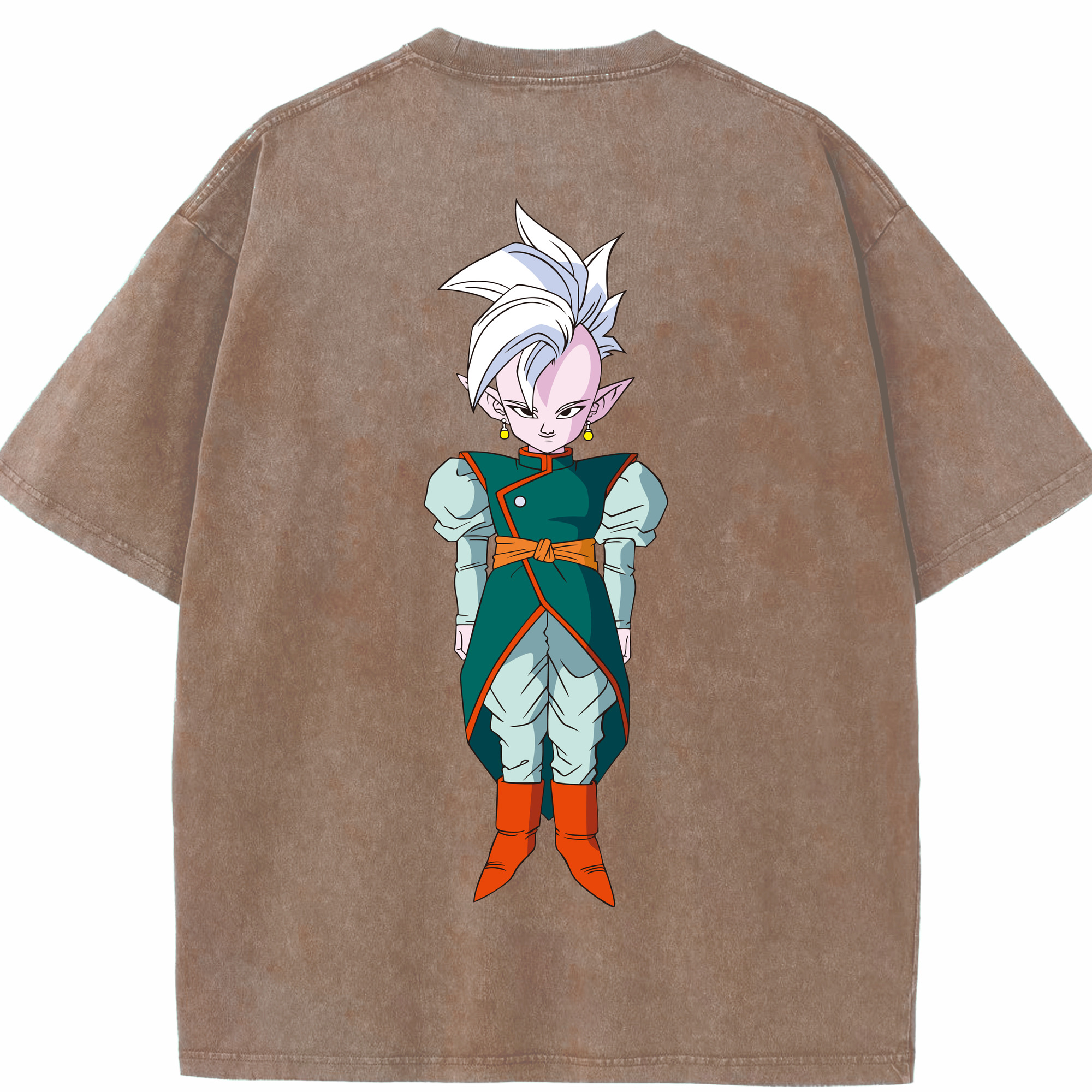 （画像用） ドラゴンボール DRAGON BALL 綿100% ヴィンテージ風 半袖Tシャツ（背面プリント）