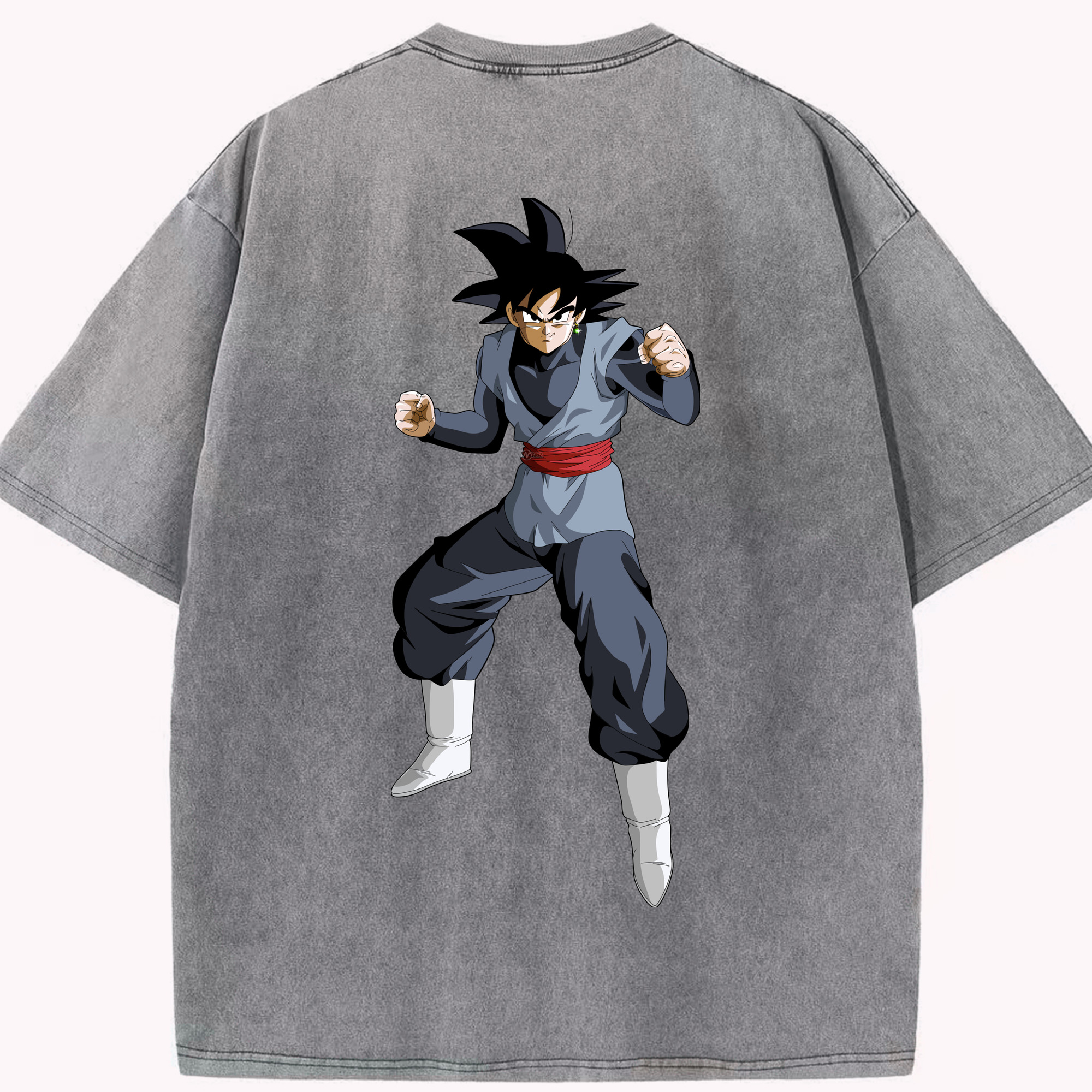 （画像用） ドラゴンボール ベジータ四世（Bejīta Yonsei）DRAGON BALL Vegeta IV 綿100% ヴィンテージ風 半袖Tシャツ（背面プリント）