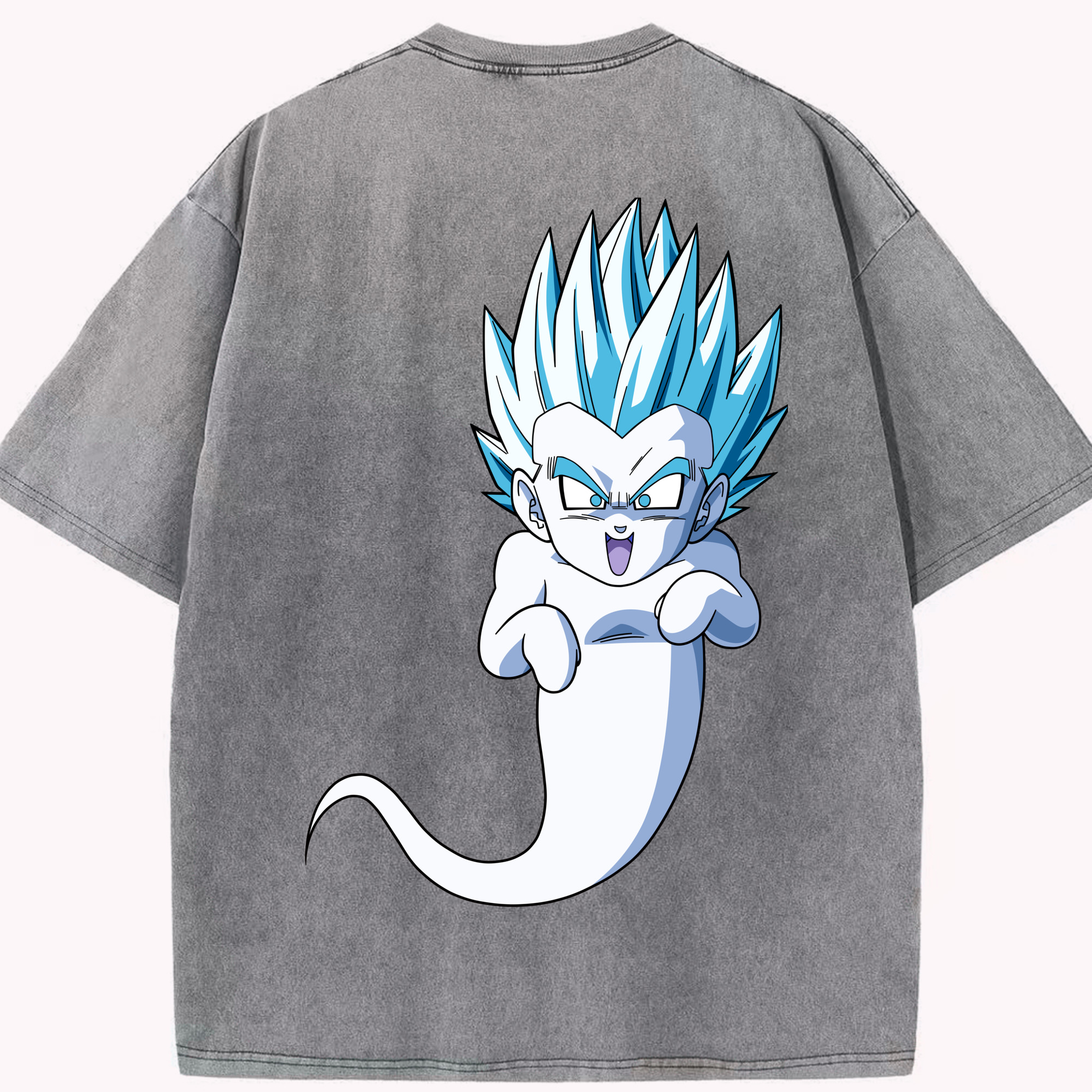 （画像用） ドラゴンボール ベジット DRAGON BALL Vegetto 綿100% ヴィンテージ風 半袖Tシャツ（背面プリント）