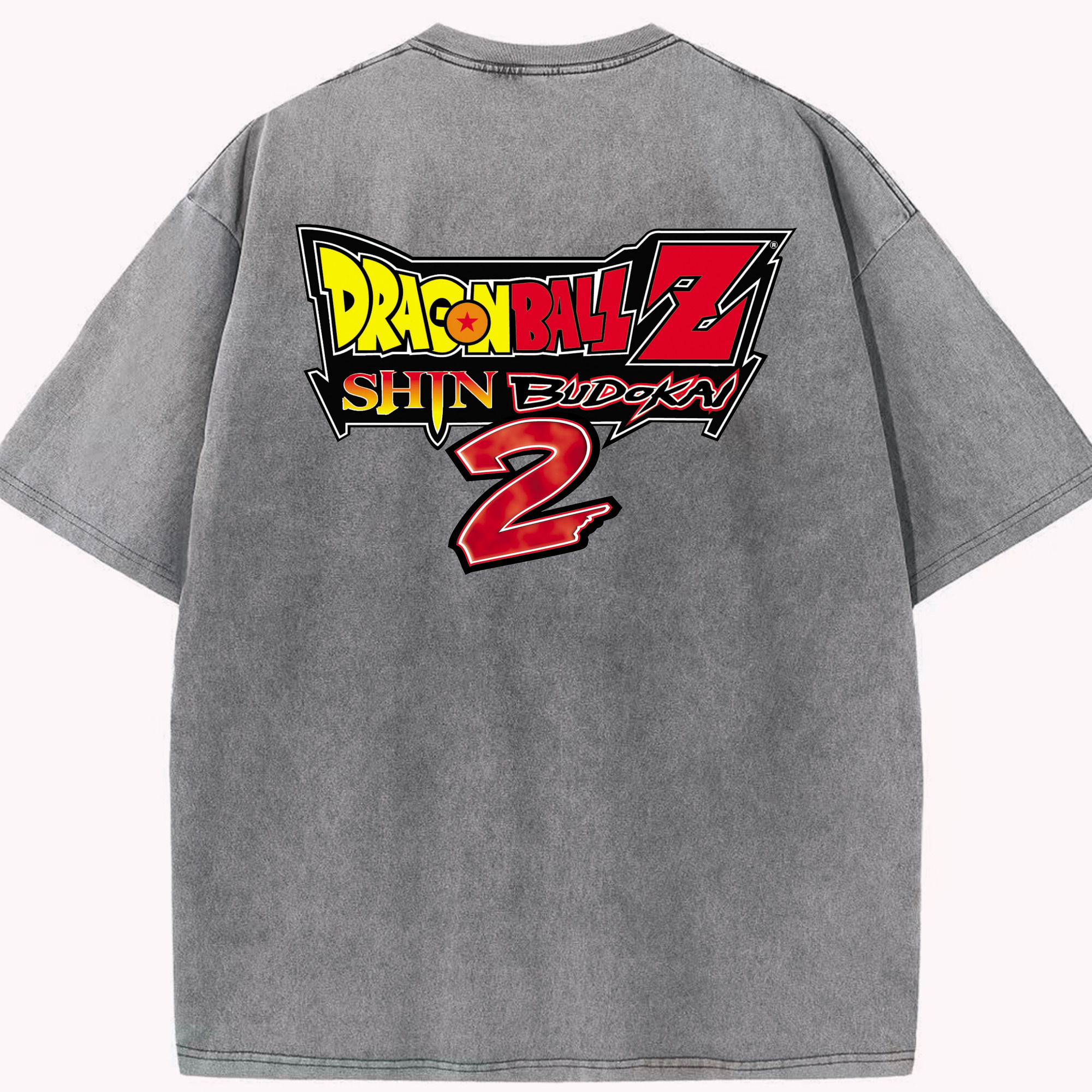 （画像用） ドラゴンボール DRAGON BALL 綿100% ヴィンテージ風 半袖Tシャツ（背面プリント）