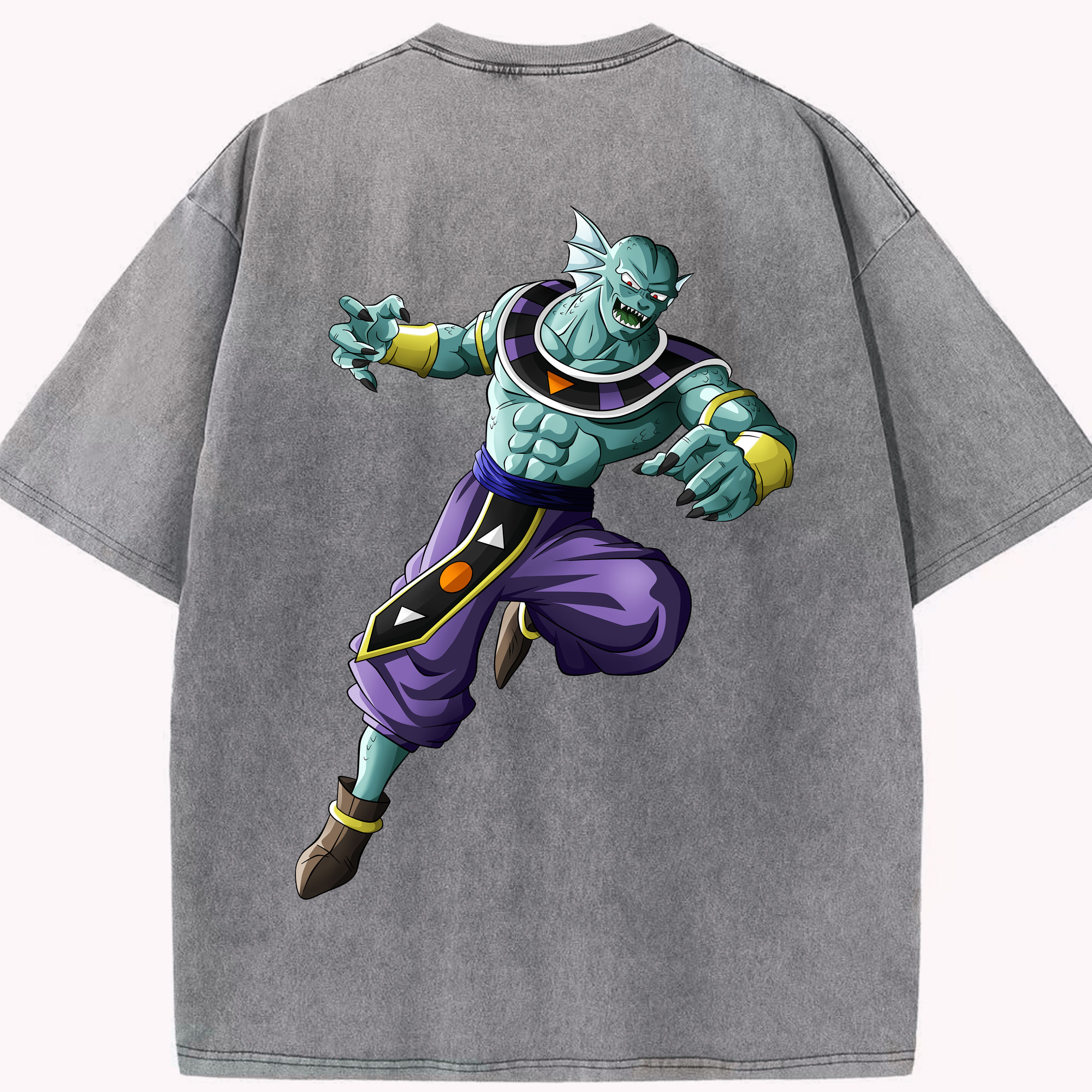 （画像用） ドラゴンボール DRAGON BALL 綿100% ヴィンテージ風 半袖Tシャツ（背面プリント）