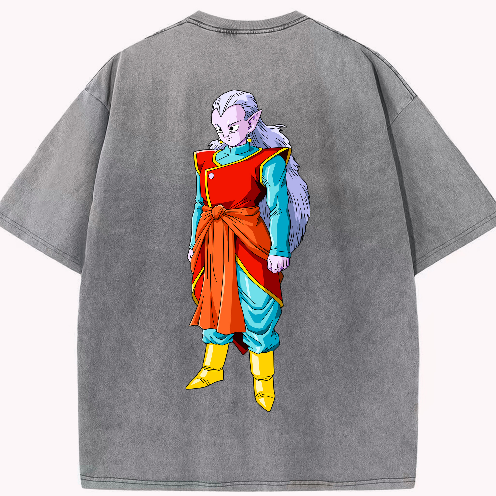 （画像用） ドラゴンボール DRAGON BALL 綿100% ヴィンテージ風 半袖Tシャツ（背面プリント）