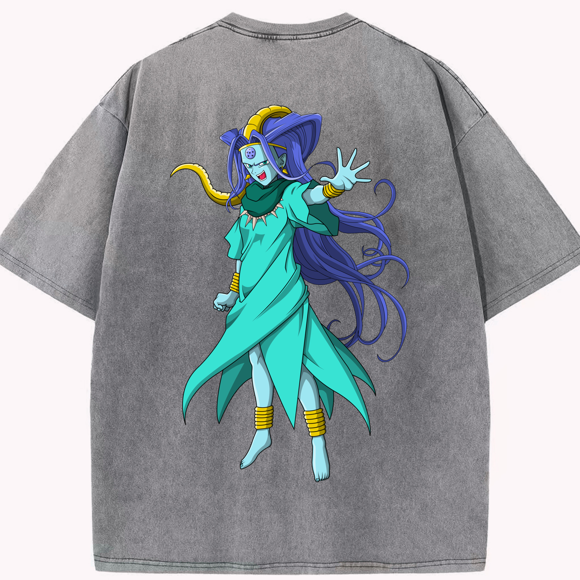 （画像用） ドラゴンボール DRAGON BALL 綿100% ヴィンテージ風 半袖Tシャツ（背面プリント）