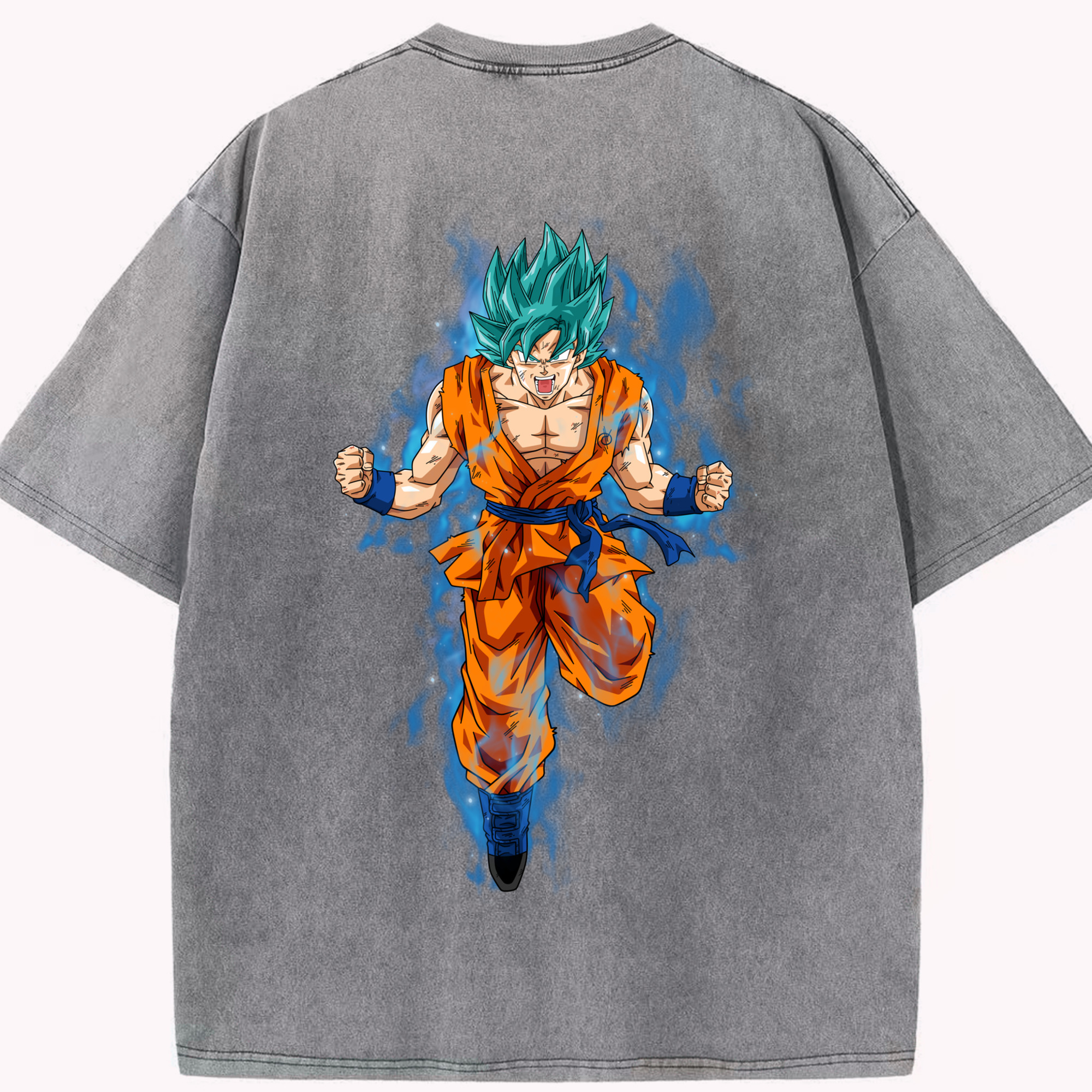 （画像用） ドラゴンボール 孫 悟飯（そんごはん）DRAGON BALL Son Gohan 綿100% ヴィンテージ風 半袖Tシャツ（背面プリント）