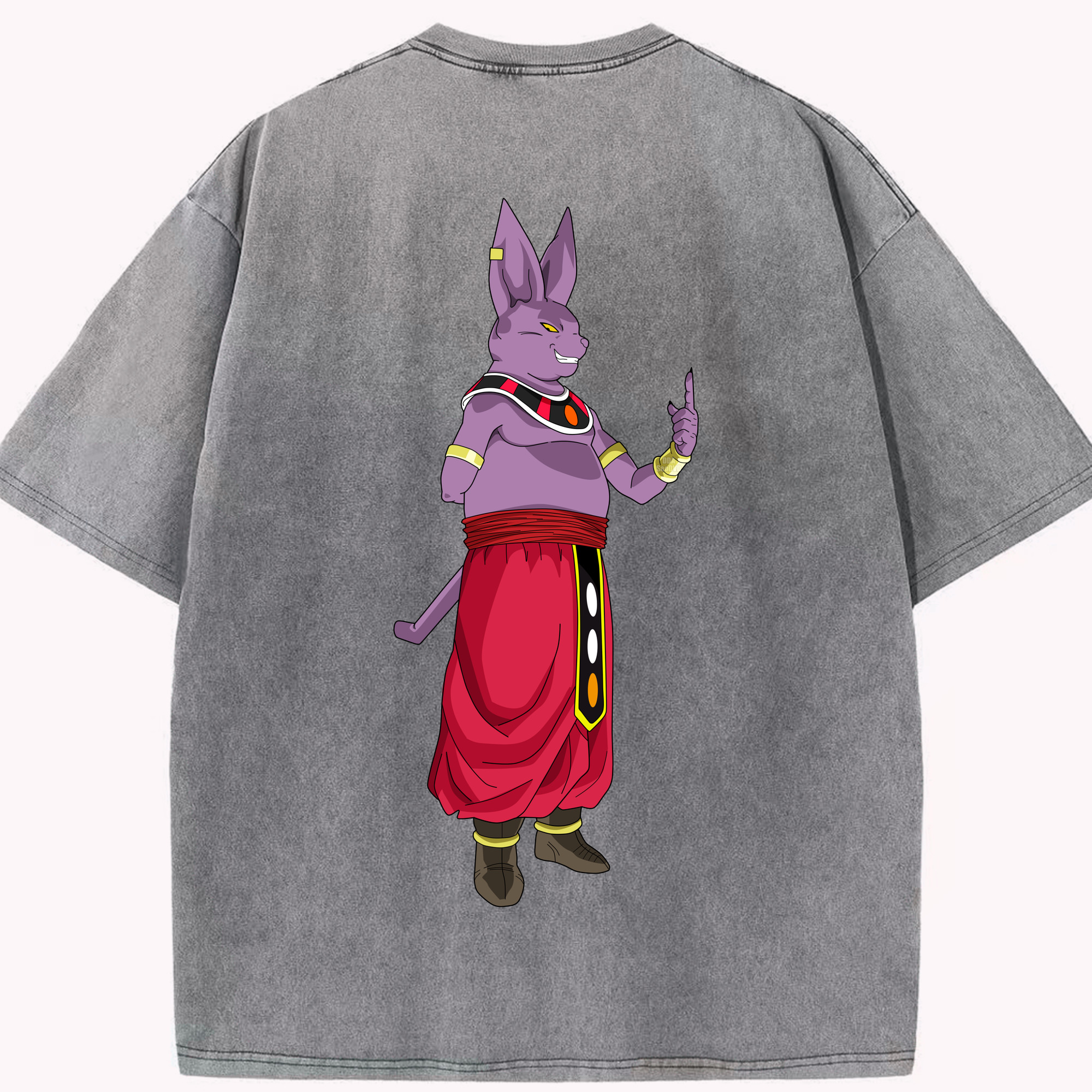 （画像用） ドラゴンボール シャンパ DRAGON BALL Champa 綿100% ヴィンテージ風 半袖Tシャツ（背面プリント）