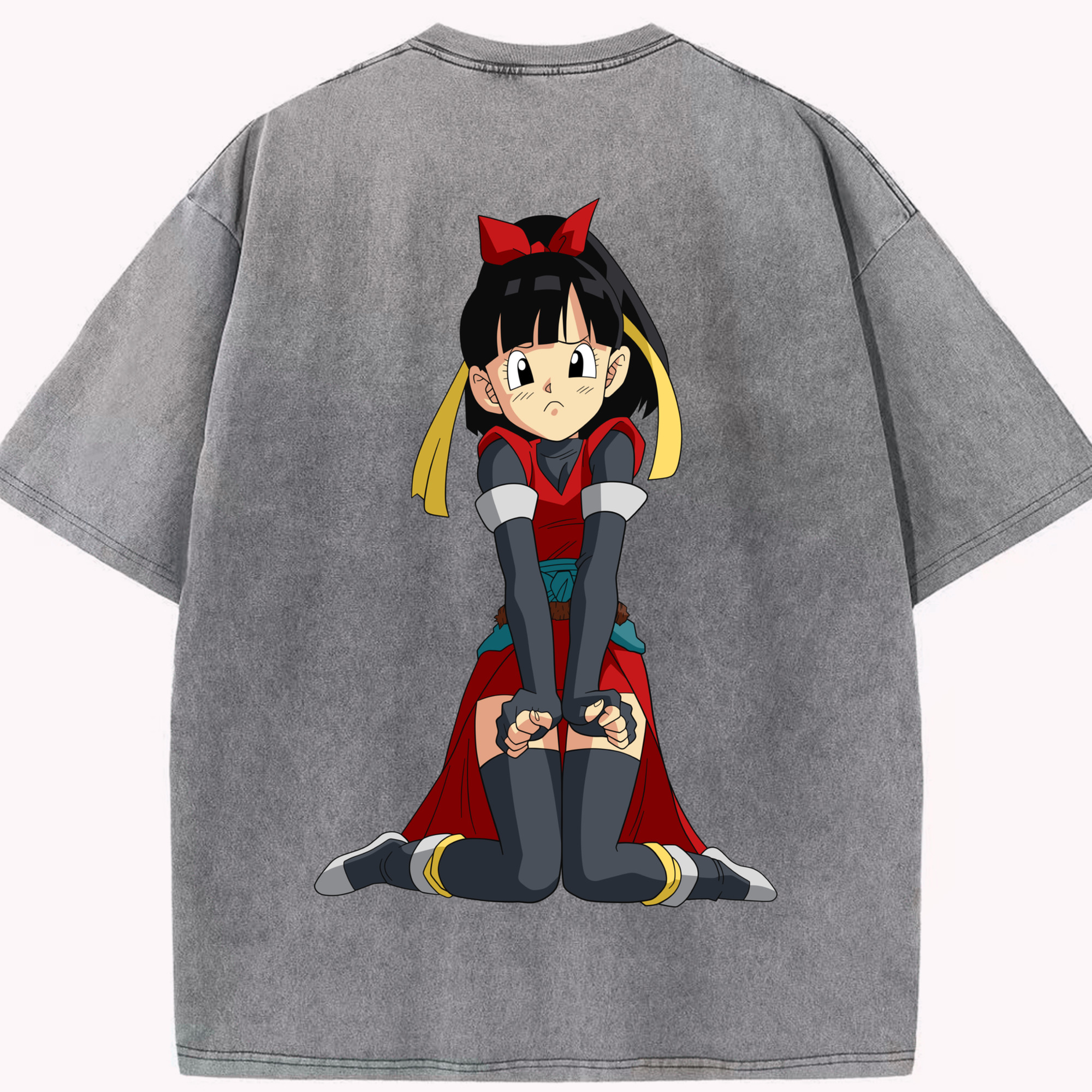 （画像用） ドラゴンボール パン DRAGON BALL Pan 綿100% ヴィンテージ風 半袖Tシャツ（背面プリント）