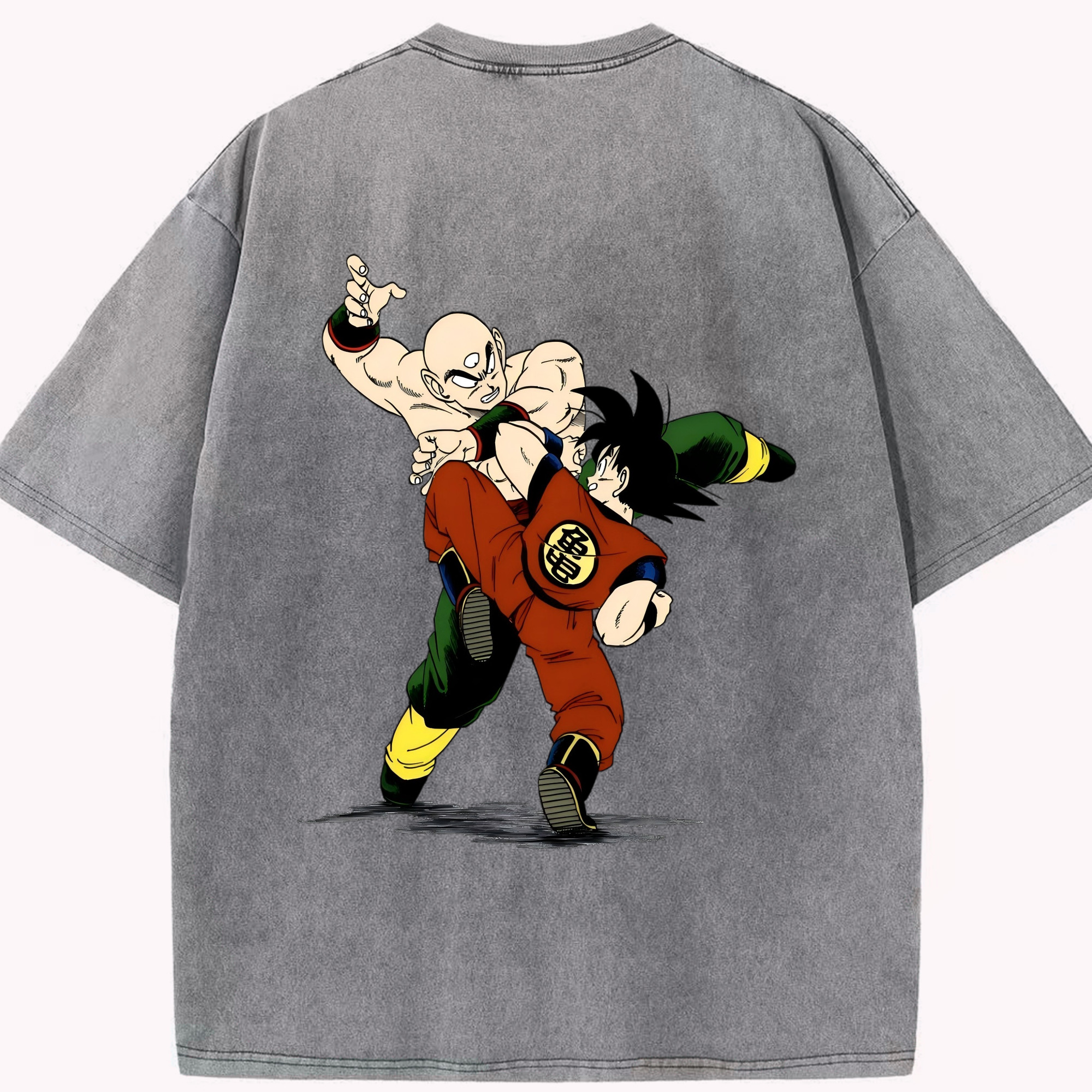 （画像用） ドラゴンボール DRAGON BALL 綿100% ヴィンテージ風 半袖Tシャツ（背面プリント）