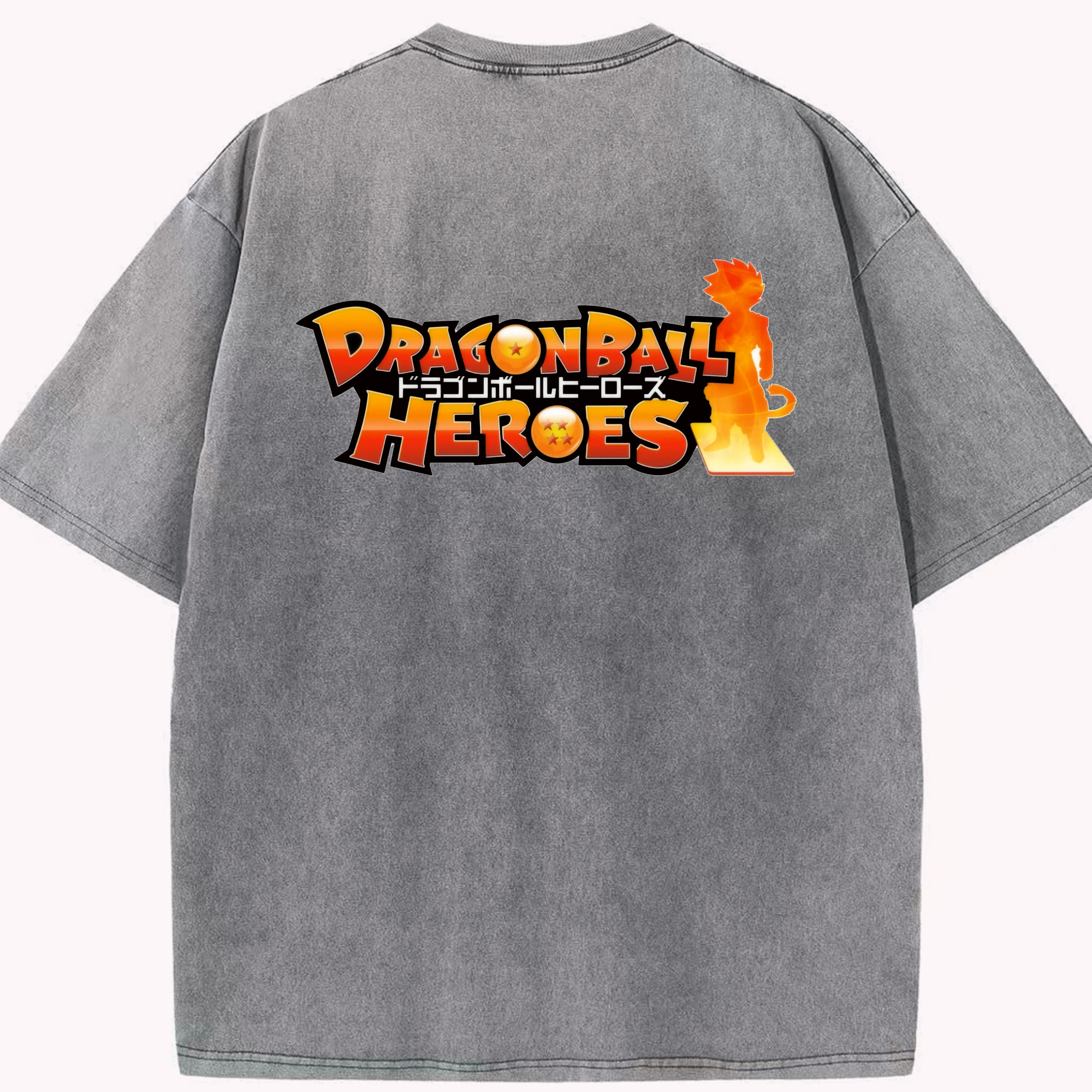 （画像用） ドラゴンボール DRAGON BALL 綿100% ヴィンテージ風 半袖Tシャツ（背面プリント）