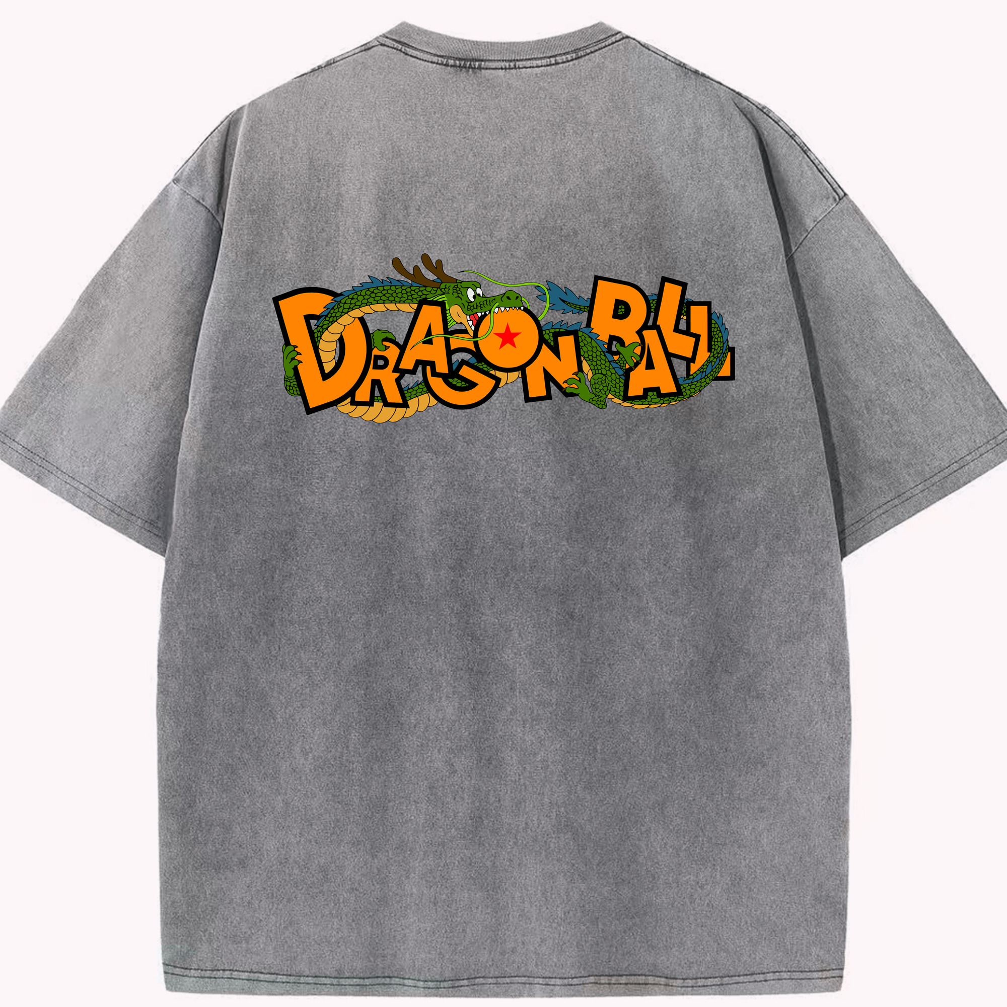 （画像用） ドラゴンボール DRAGON BALL 綿100% ヴィンテージ風 半袖Tシャツ（背面プリント）