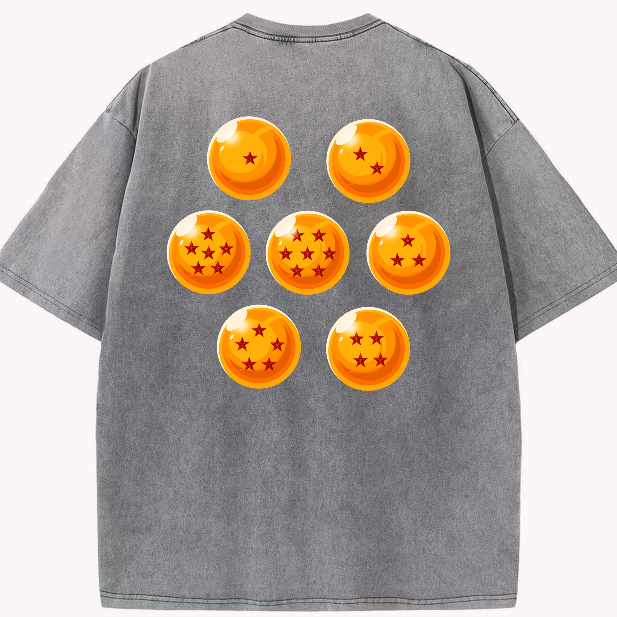 （画像用） ドラゴンボール DRAGON BALL 綿100% ヴィンテージ風 半袖Tシャツ（背面プリント）