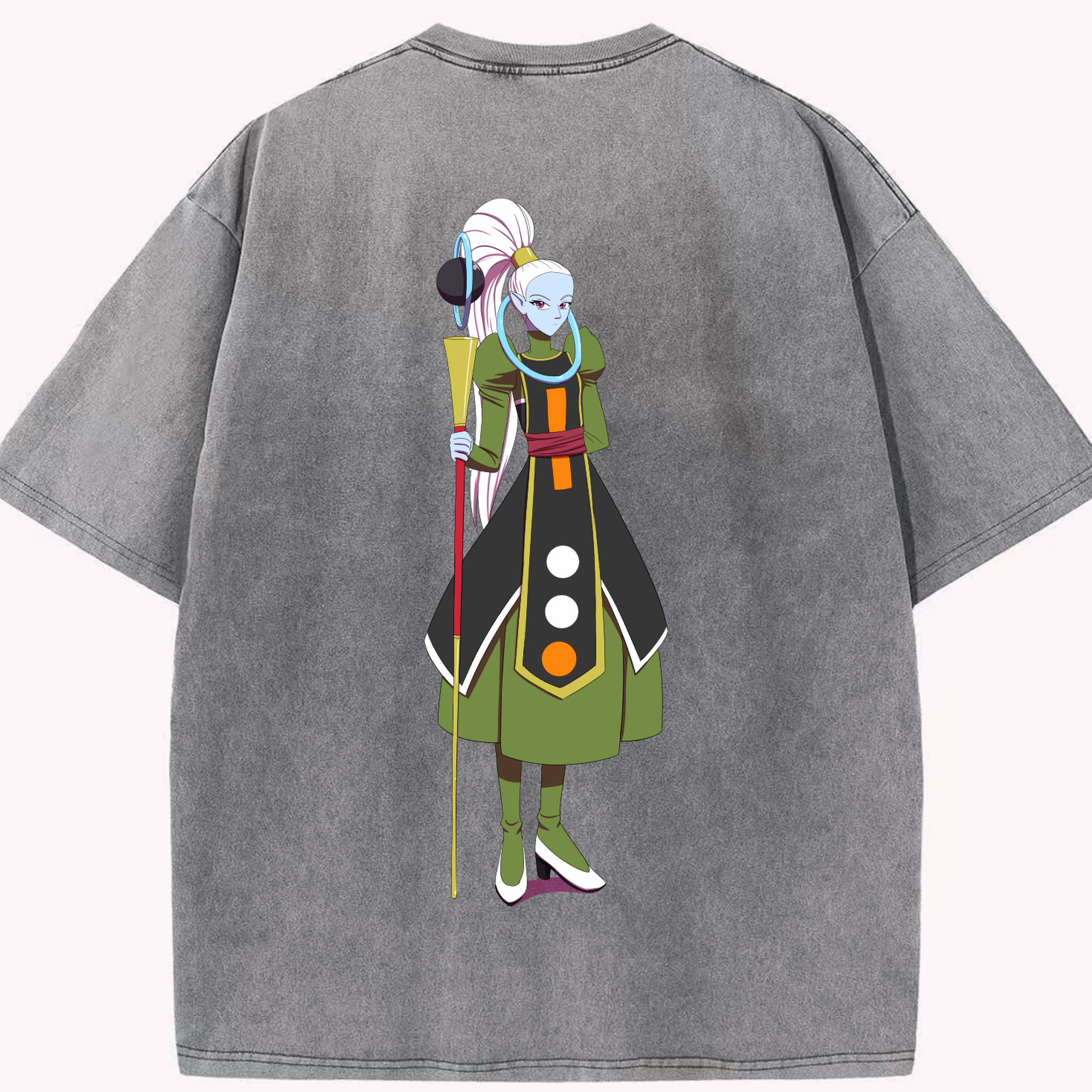 （画像用） ドラゴンボール DRAGON BALL 綿100% ヴィンテージ風 半袖Tシャツ（背面プリント）