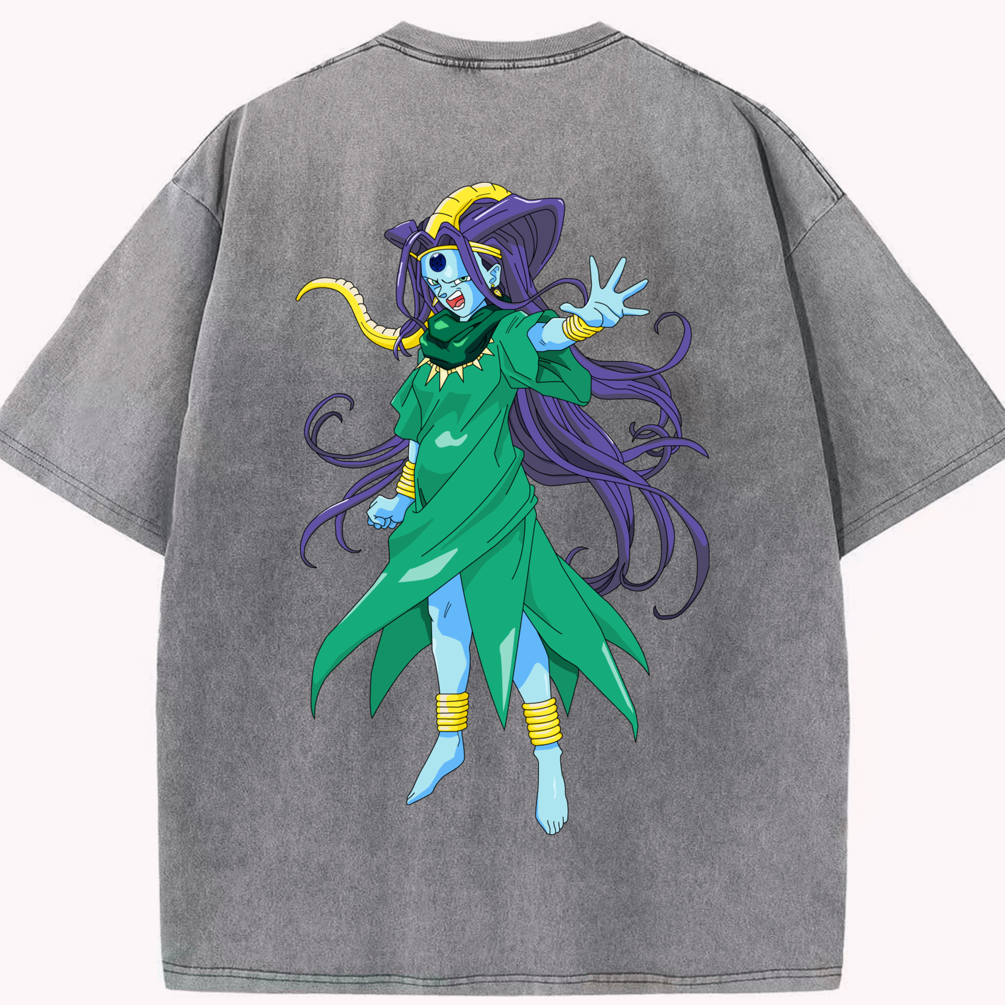 （画像用） ドラゴンボール DRAGON BALL 綿100% ヴィンテージ風 半袖Tシャツ（背面プリント）