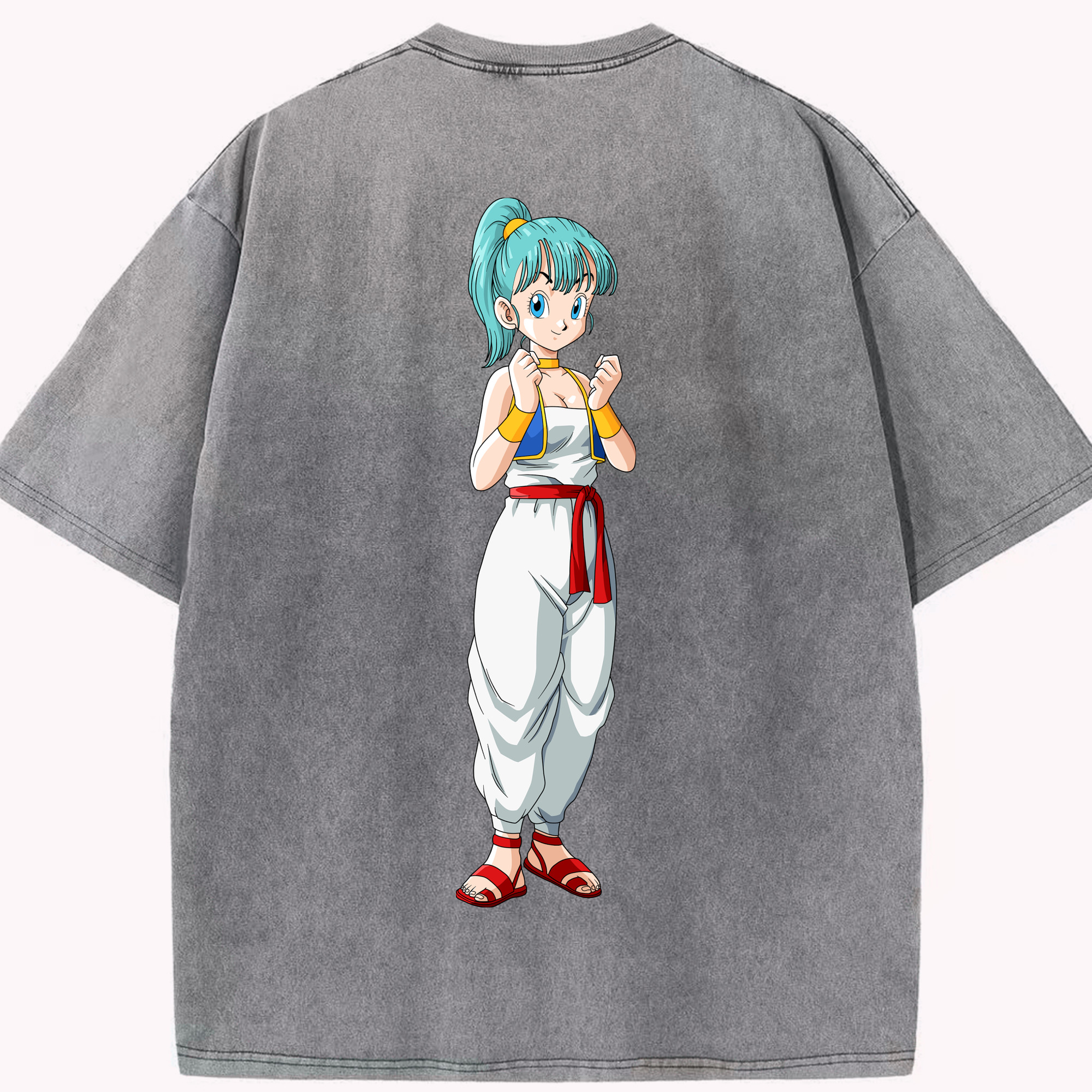 （画像用） ドラゴンボール DRAGON BALL 綿100% ヴィンテージ風 半袖Tシャツ（背面プリント）