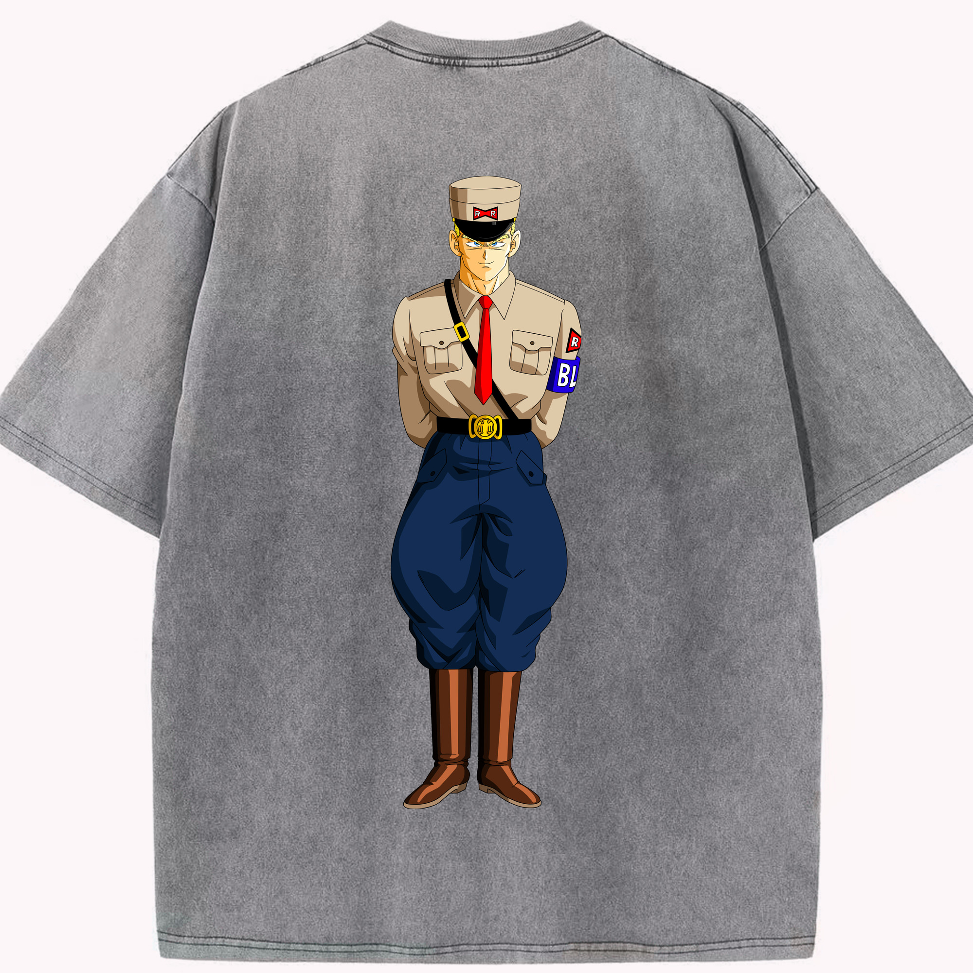 （画像用） ドラゴンボール DRAGON BALL 綿100% ヴィンテージ風 半袖Tシャツ（背面プリント）