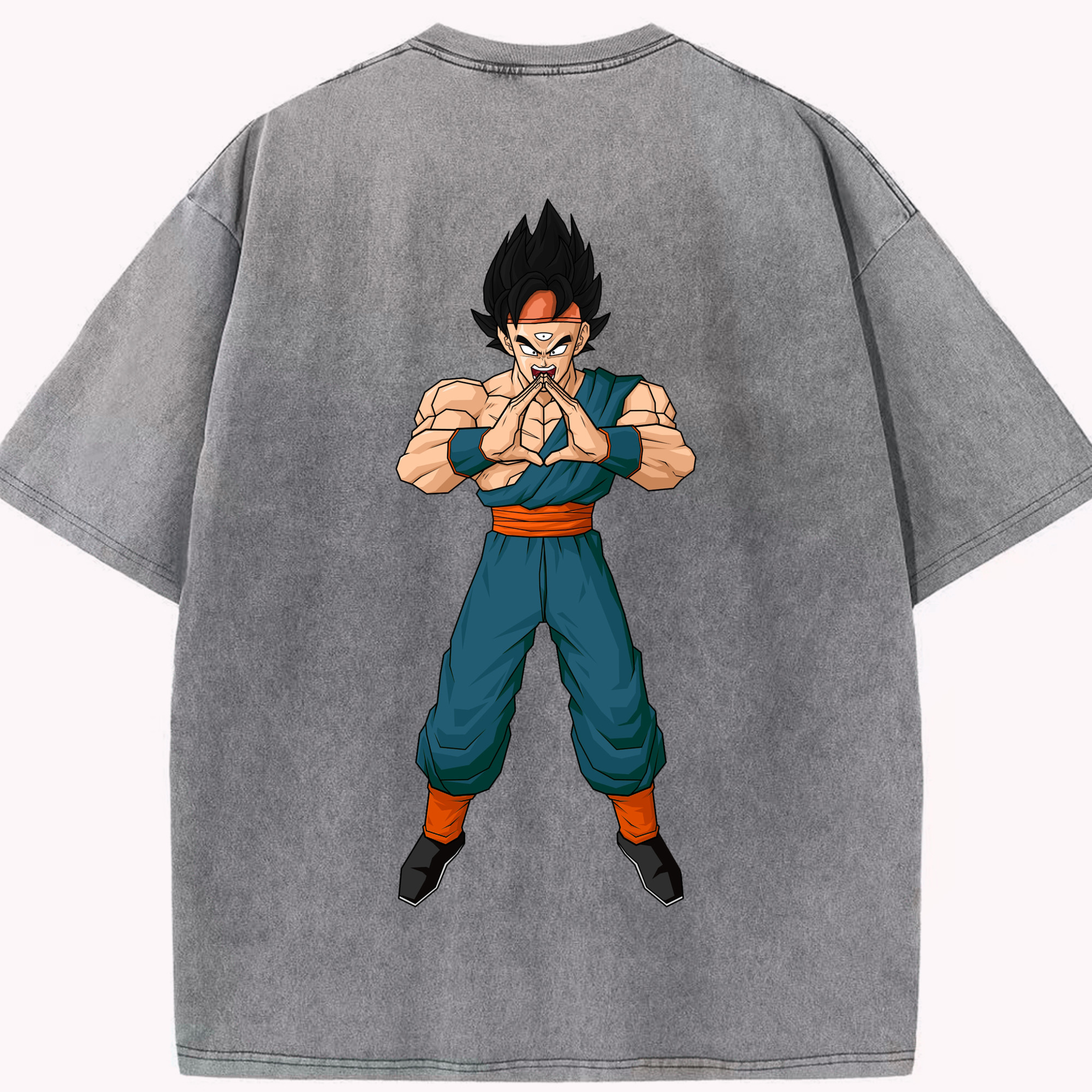 （画像用） ドラゴンボール DRAGON BALL 綿100% ヴィンテージ風 半袖Tシャツ（背面プリント）