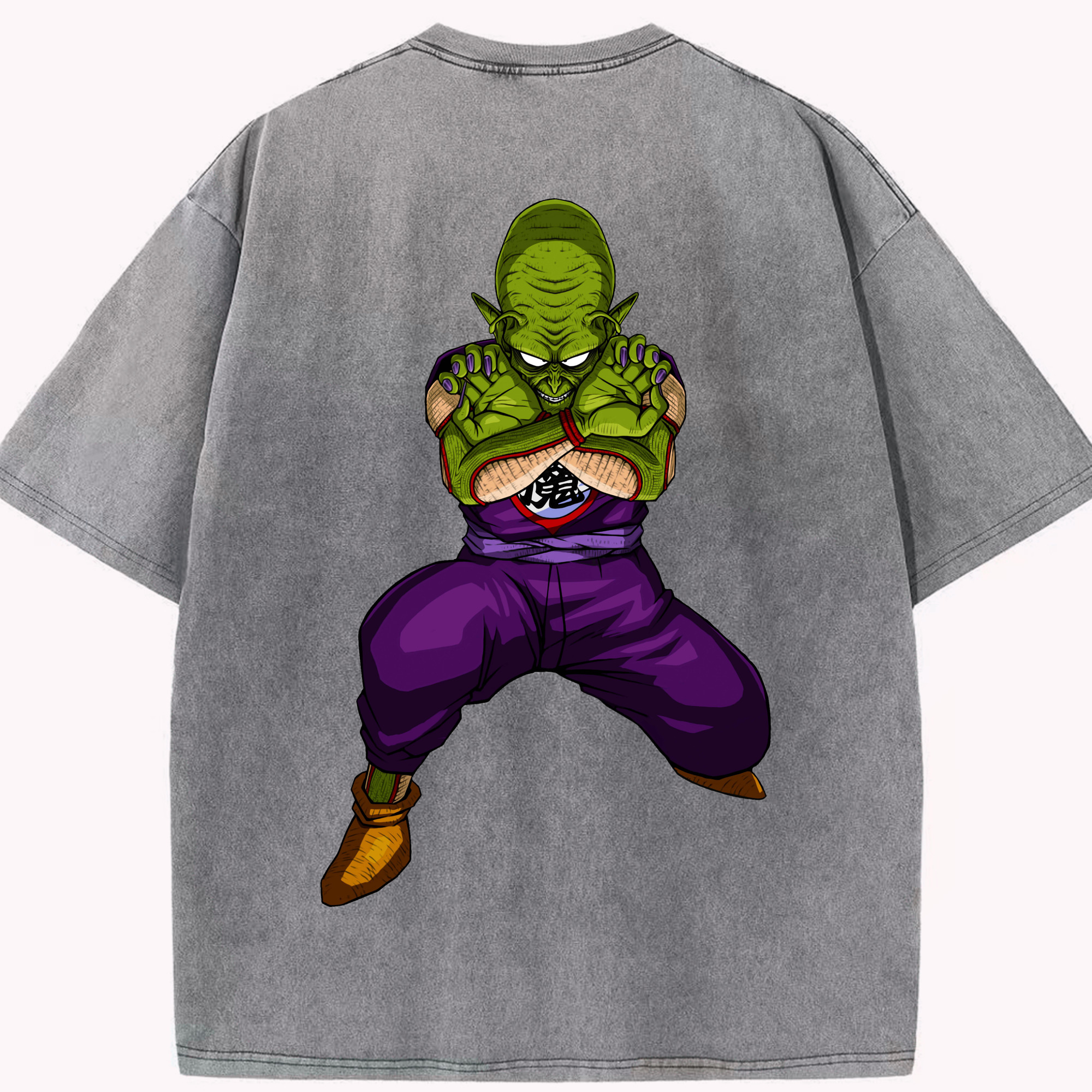 （画像用） ドラゴンボール DRAGON BALL 綿100% ヴィンテージ風 半袖Tシャツ（背面プリント）