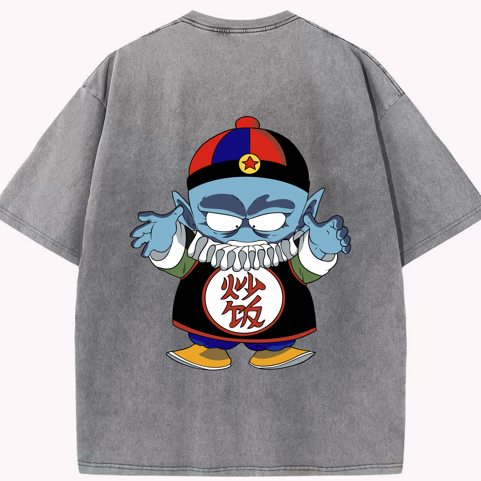 （画像用） ドラゴンボール DRAGON BALL 綿100% ヴィンテージ風 半袖Tシャツ（背面プリント）