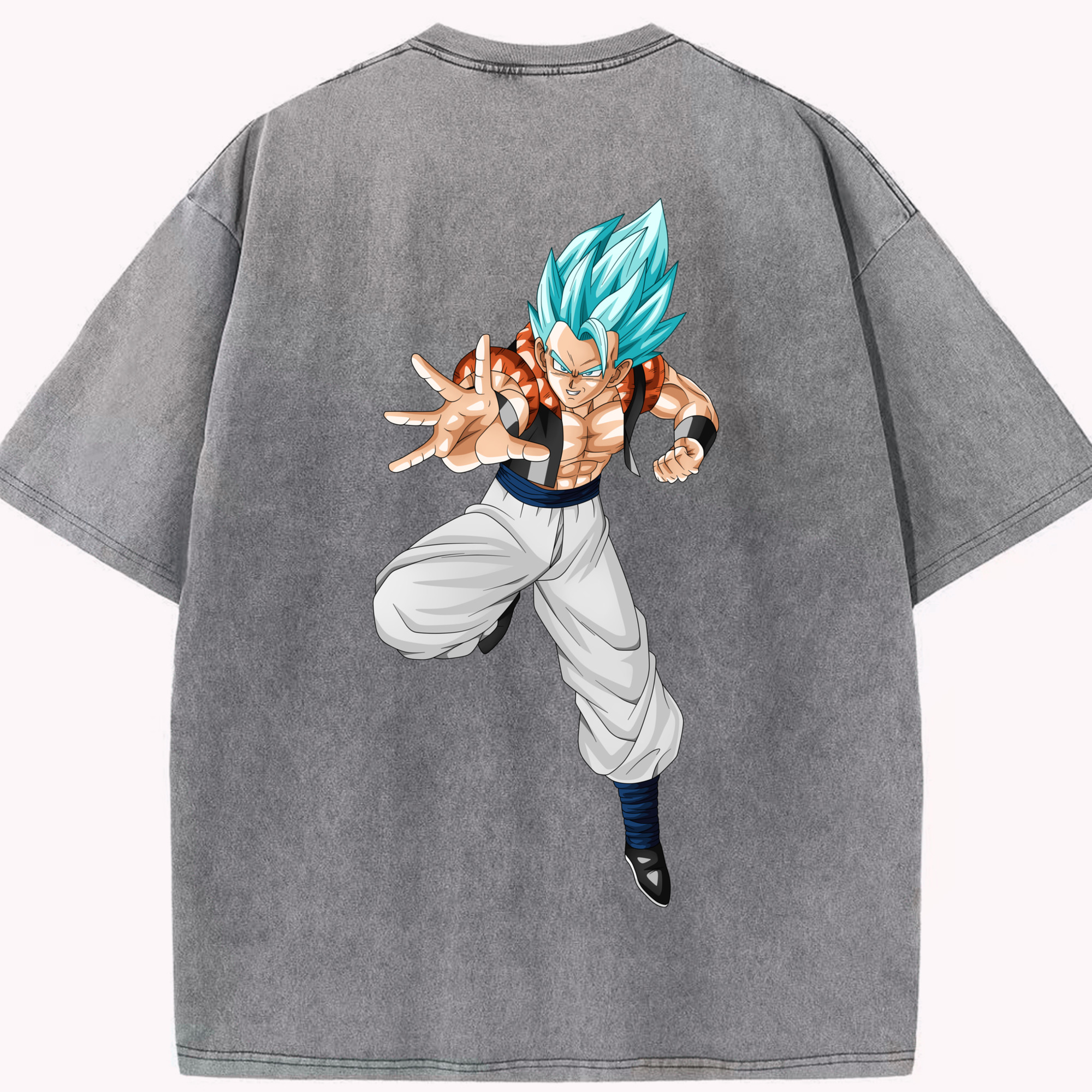 （画像用） ドラゴンボール ベジータ四世（Bejīta Yonsei）DRAGON BALL Vegeta IV 綿100% ヴィンテージ風 半袖Tシャツ（背面プリント）