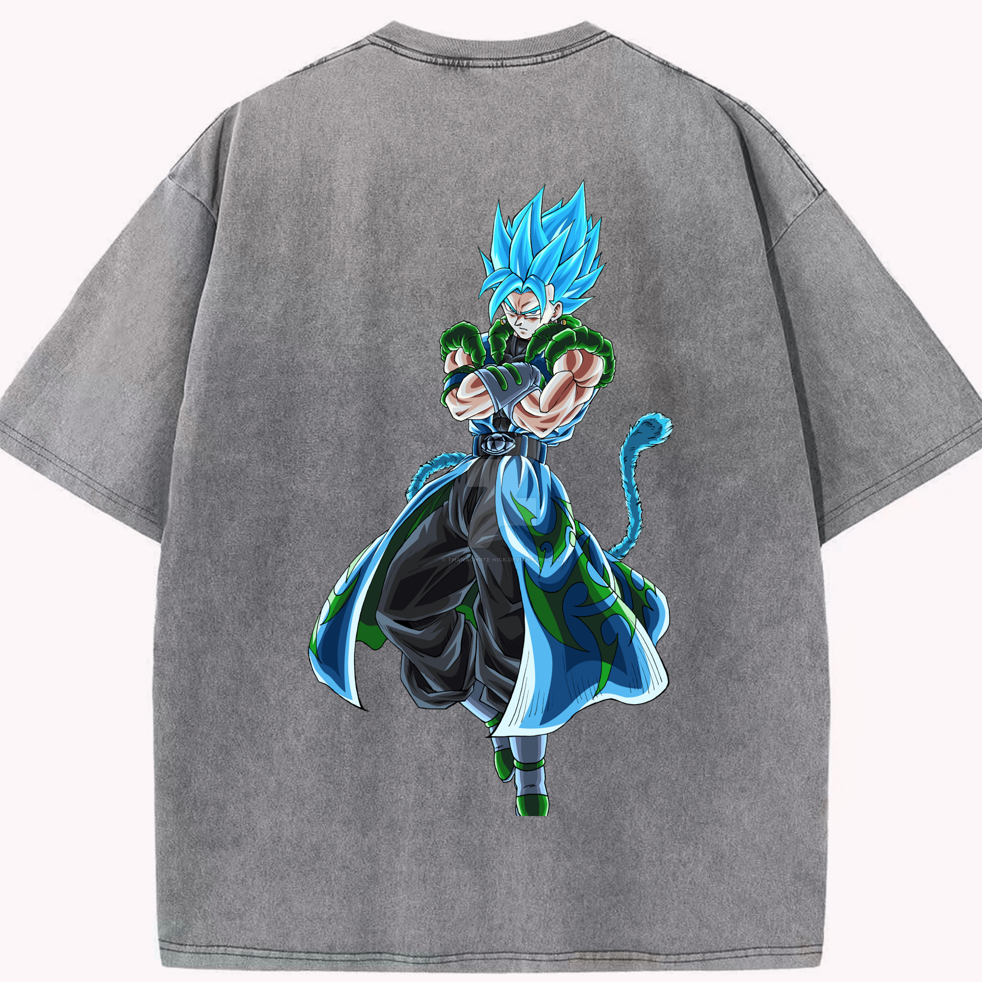 （画像用） ドラゴンボール ベジット DRAGON BALL Vegetto 綿100% ヴィンテージ風 半袖Tシャツ（背面プリント）