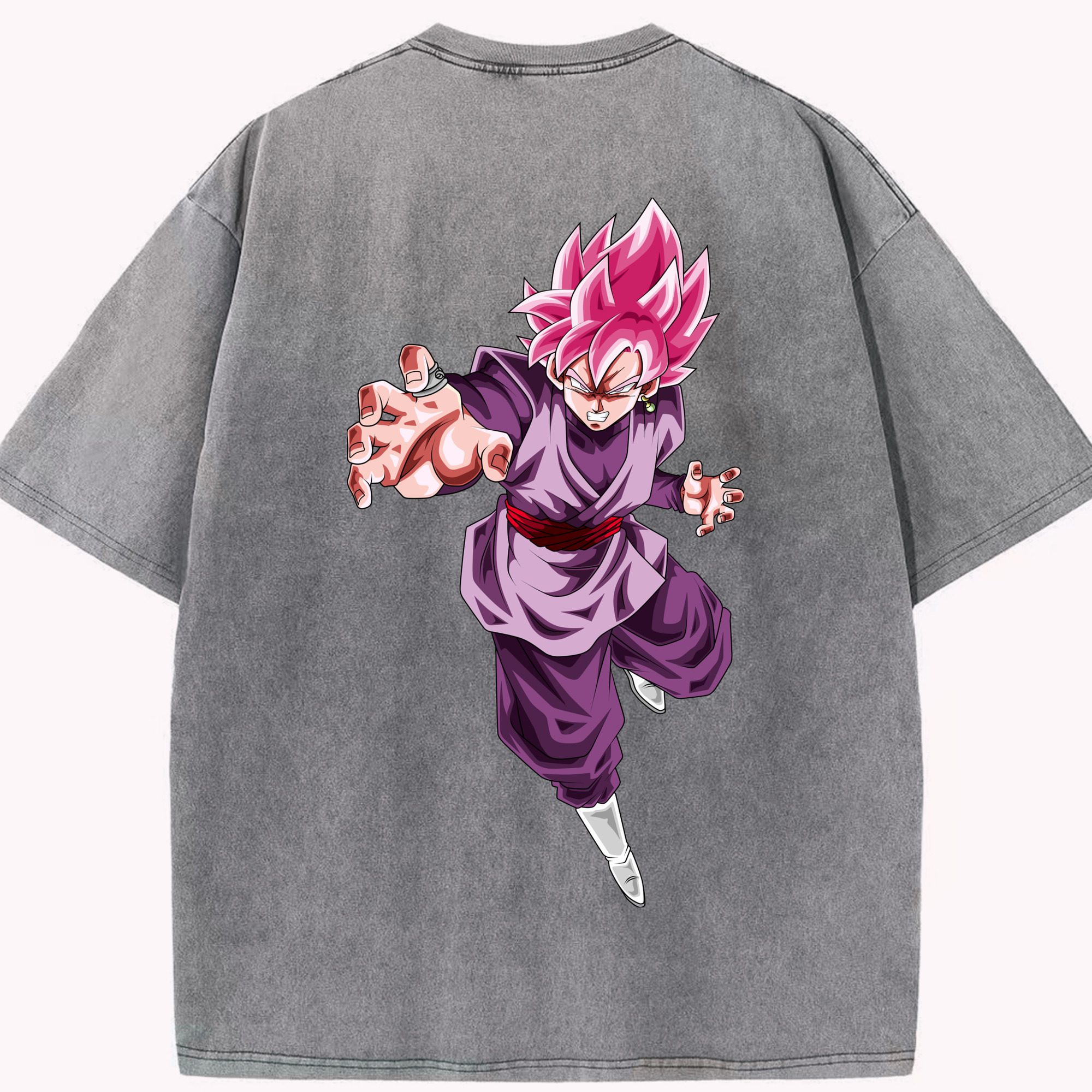 （画像用） ドラゴンボール ベジット DRAGON BALL Vegetto 綿100% ヴィンテージ風 半袖Tシャツ（背面プリント）
