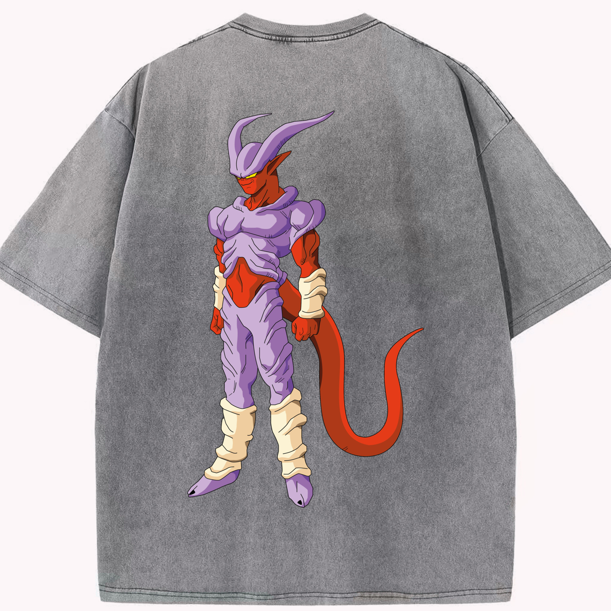 （画像用） ドラゴンボール ジャネンバ DRAGON BALL Janemba 綿100% ヴィンテージ風 半袖Tシャツ（背面プリント）