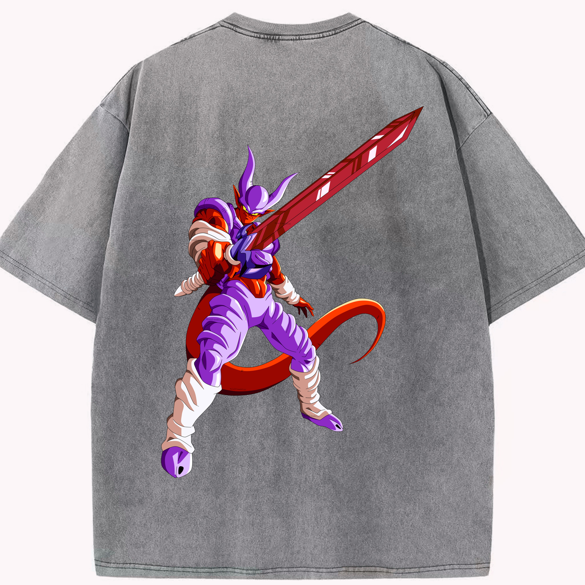 （画像用） ドラゴンボール ジャネンバ DRAGON BALL Janemba 綿100% ヴィンテージ風 半袖Tシャツ（背面プリント）