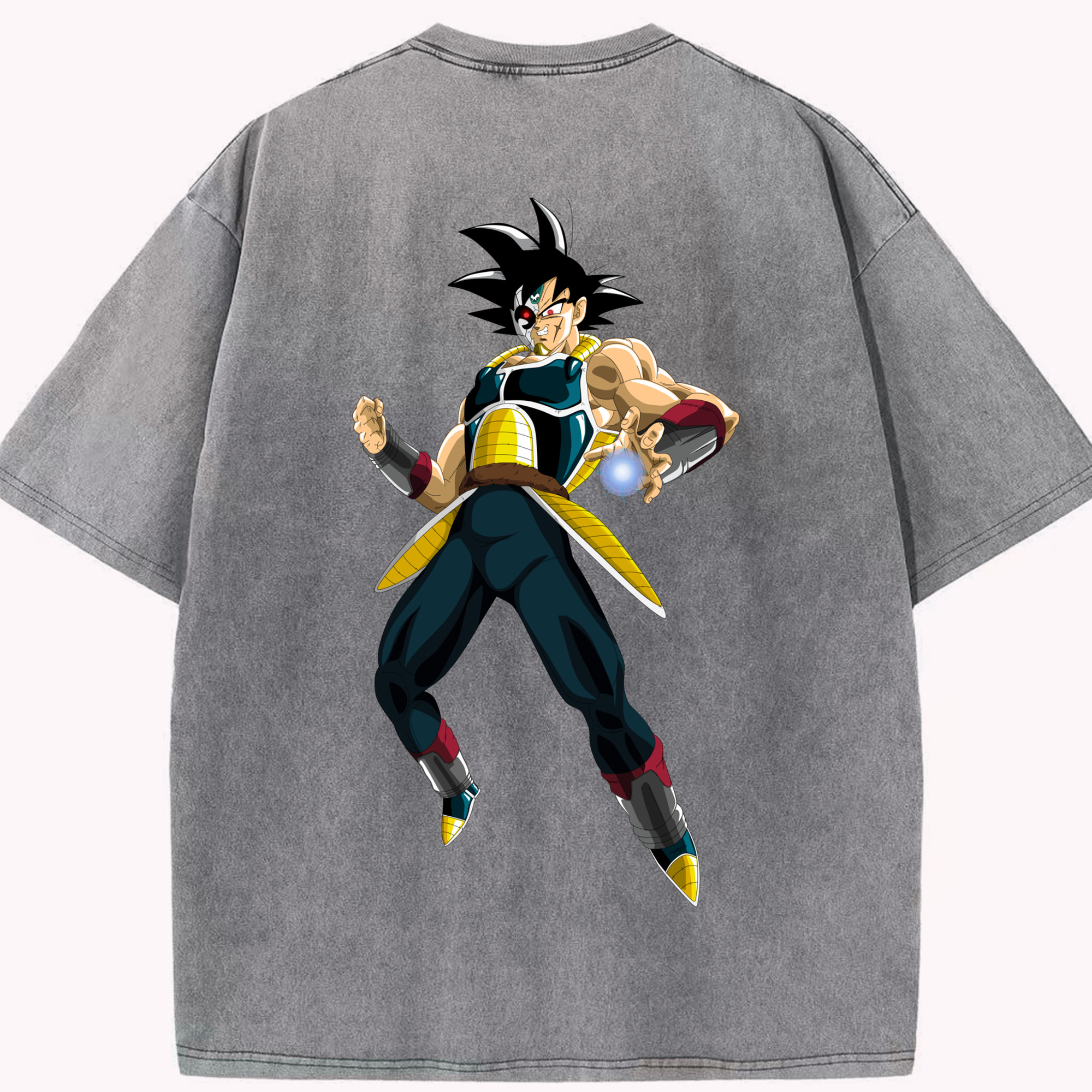 （画像用） ドラゴンボール バーダック DRAGON BALL Burdock 綿100% ヴィンテージ風 半袖Tシャツ（背面プリント）