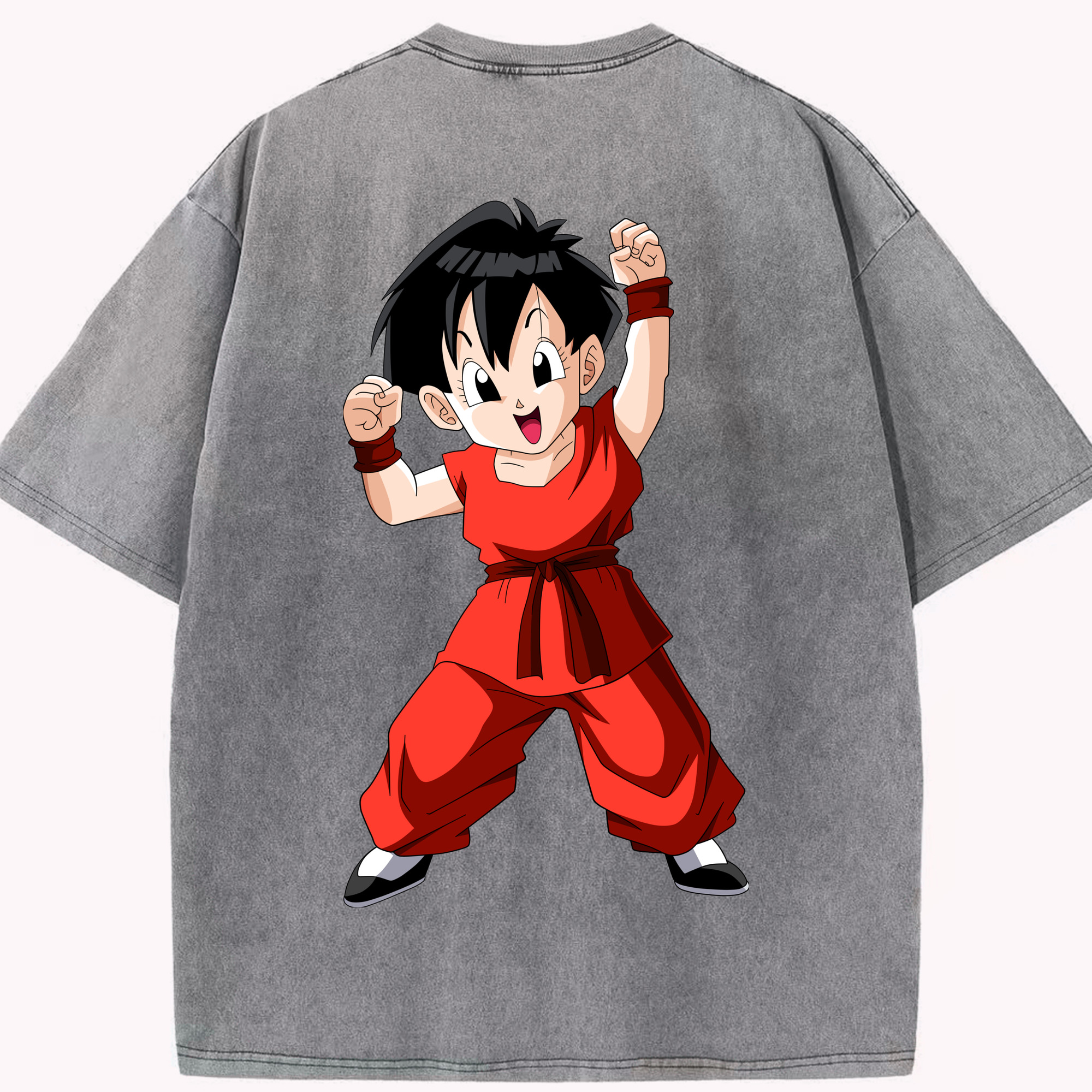 （画像用） ドラゴンボール パン DRAGON BALL Pan 綿100% ヴィンテージ風 半袖Tシャツ（背面プリント）