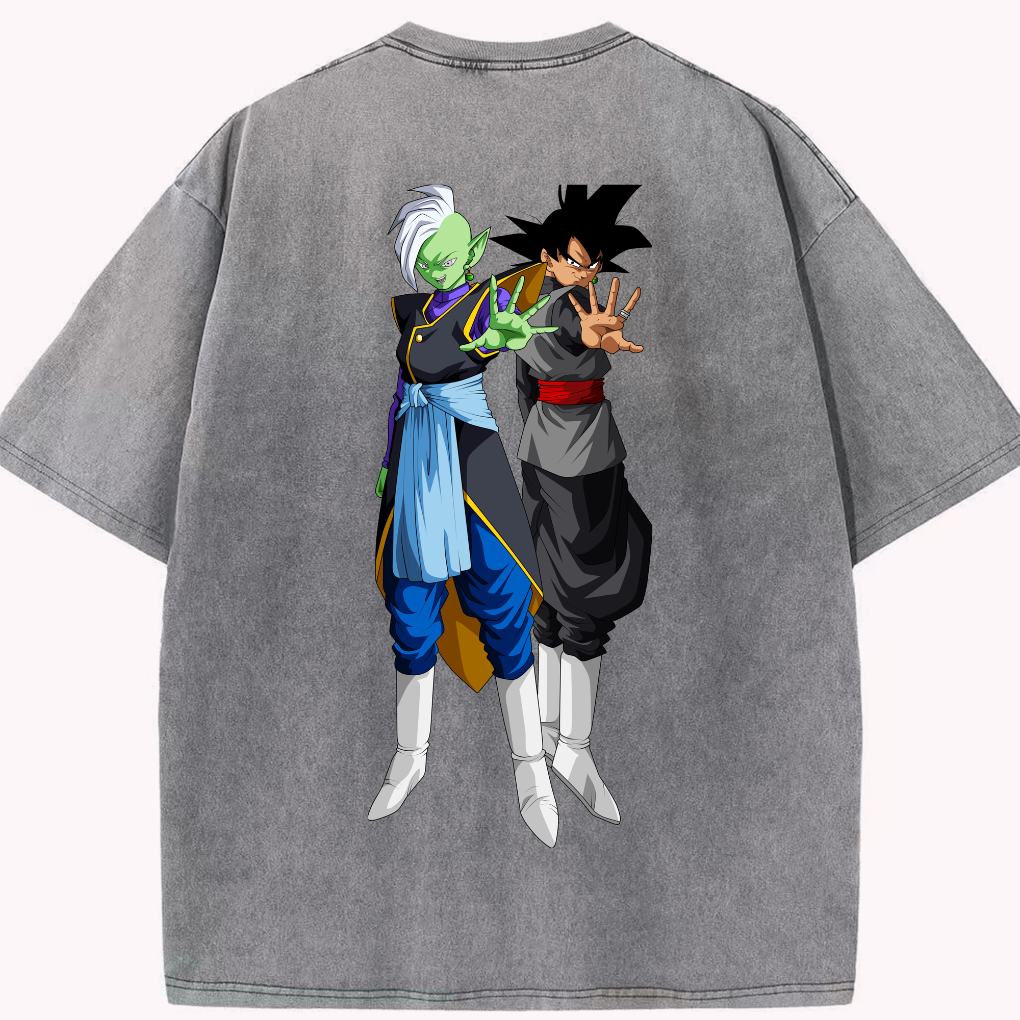 （画像用） ドラゴンボール DRAGON BALL 綿100% ヴィンテージ風 半袖Tシャツ（背面プリント）