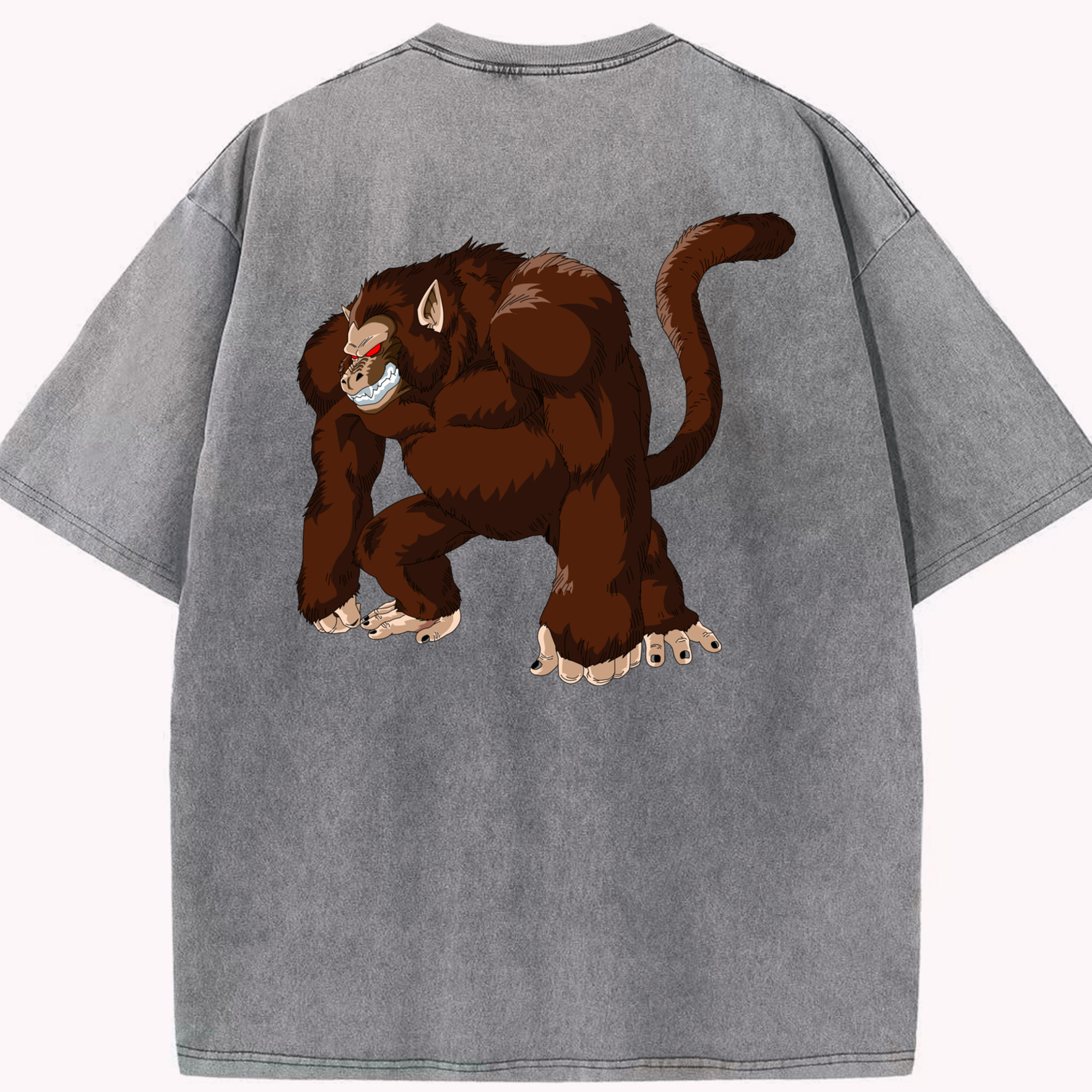 （画像用） ドラゴンボール DRAGON BALL 綿100% ヴィンテージ風 半袖Tシャツ（背面プリント）