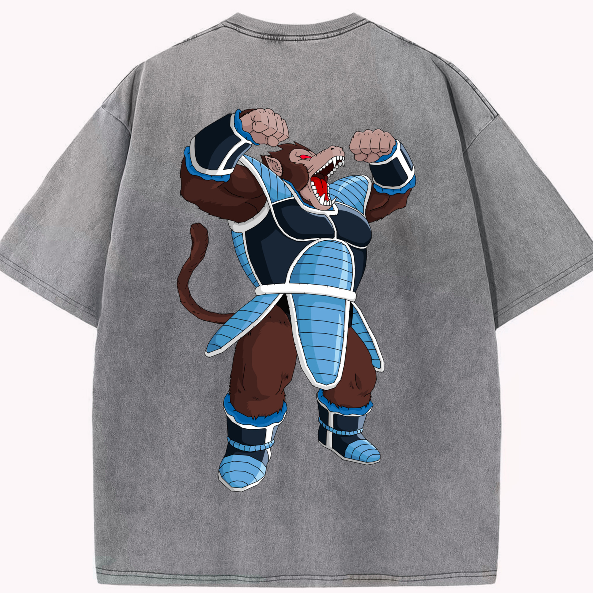 （画像用） ドラゴンボール DRAGON BALL 綿100% ヴィンテージ風 半袖Tシャツ（背面プリント）