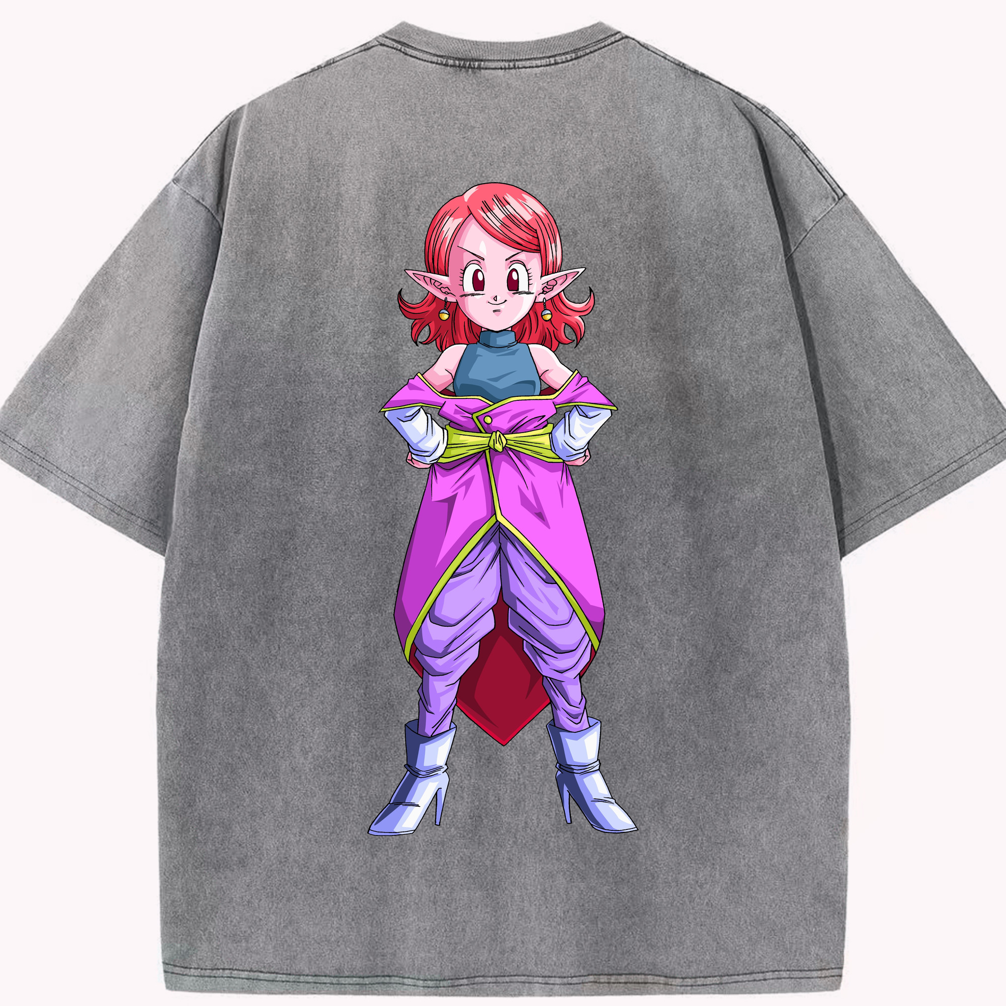 （画像用） ドラゴンボール DRAGON BALL 綿100% ヴィンテージ風 半袖Tシャツ（背面プリント）