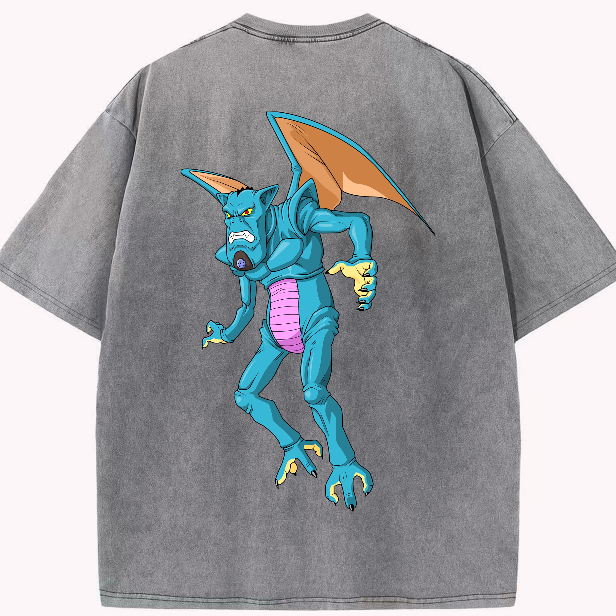（画像用） ドラゴンボール DRAGON BALL 綿100% ヴィンテージ風 半袖Tシャツ（背面プリント）