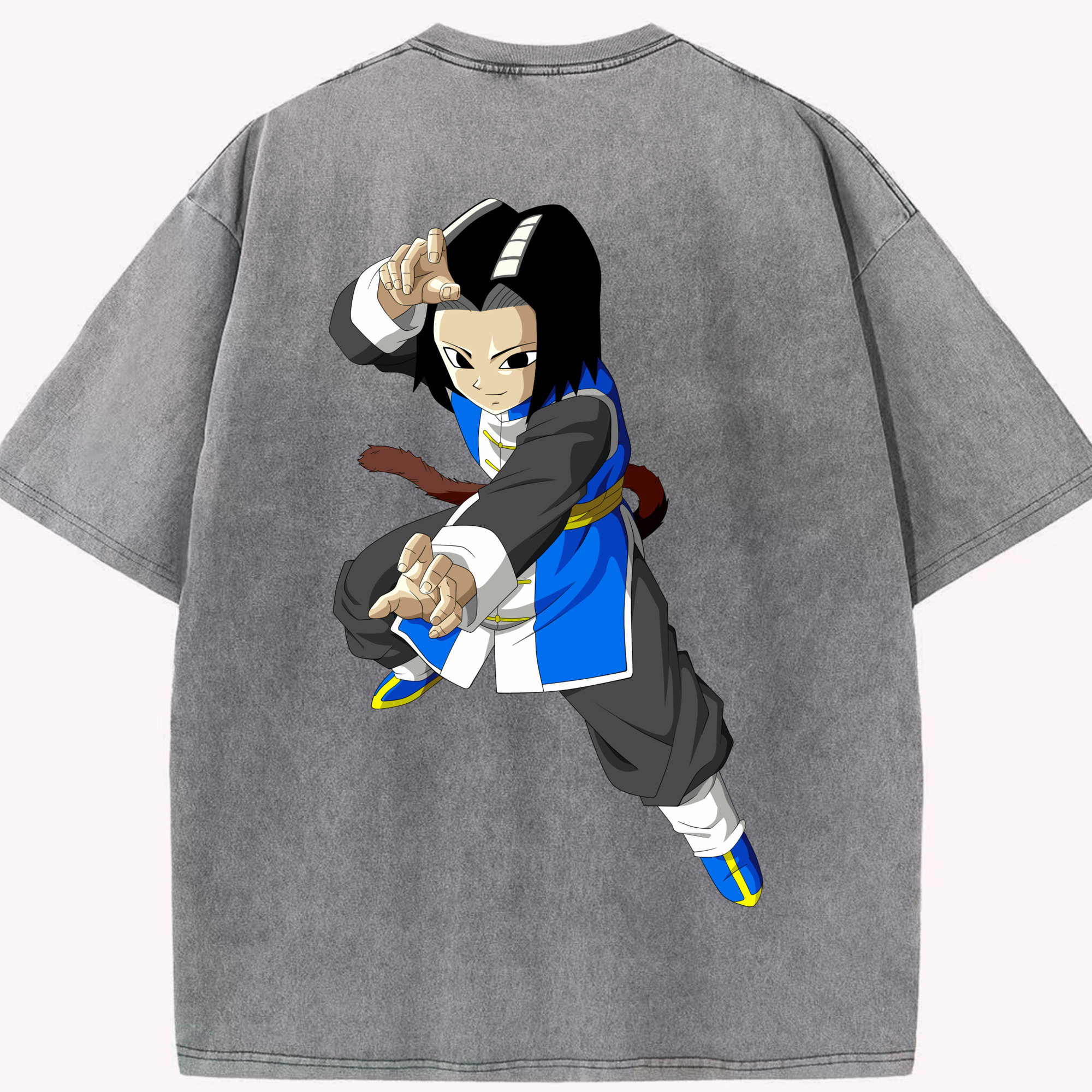 （画像用） ドラゴンボール DRAGON BALL 綿100% ヴィンテージ風 半袖Tシャツ（背面プリント）