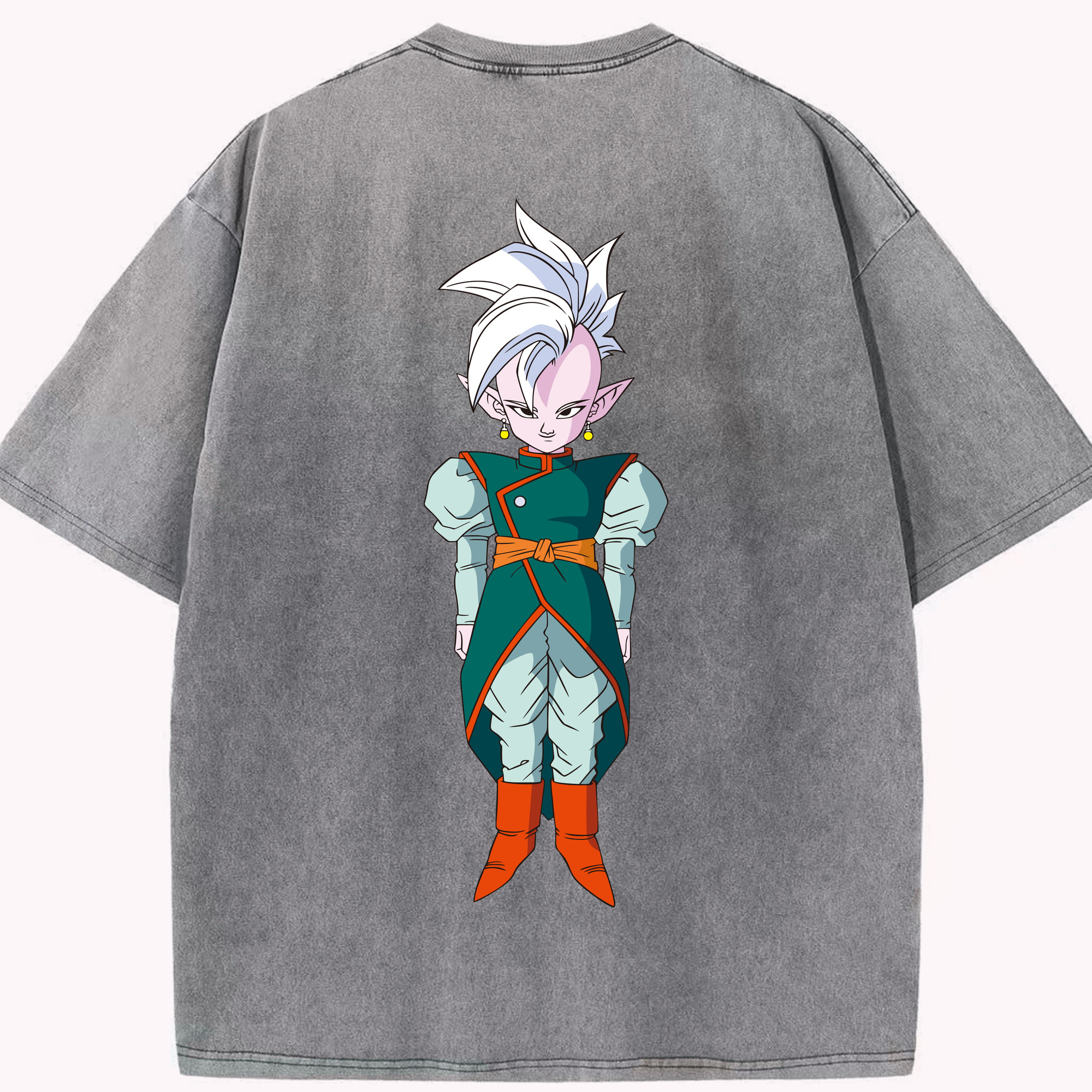 （画像用） ドラゴンボール DRAGON BALL 綿100% ヴィンテージ風 半袖Tシャツ（背面プリント）