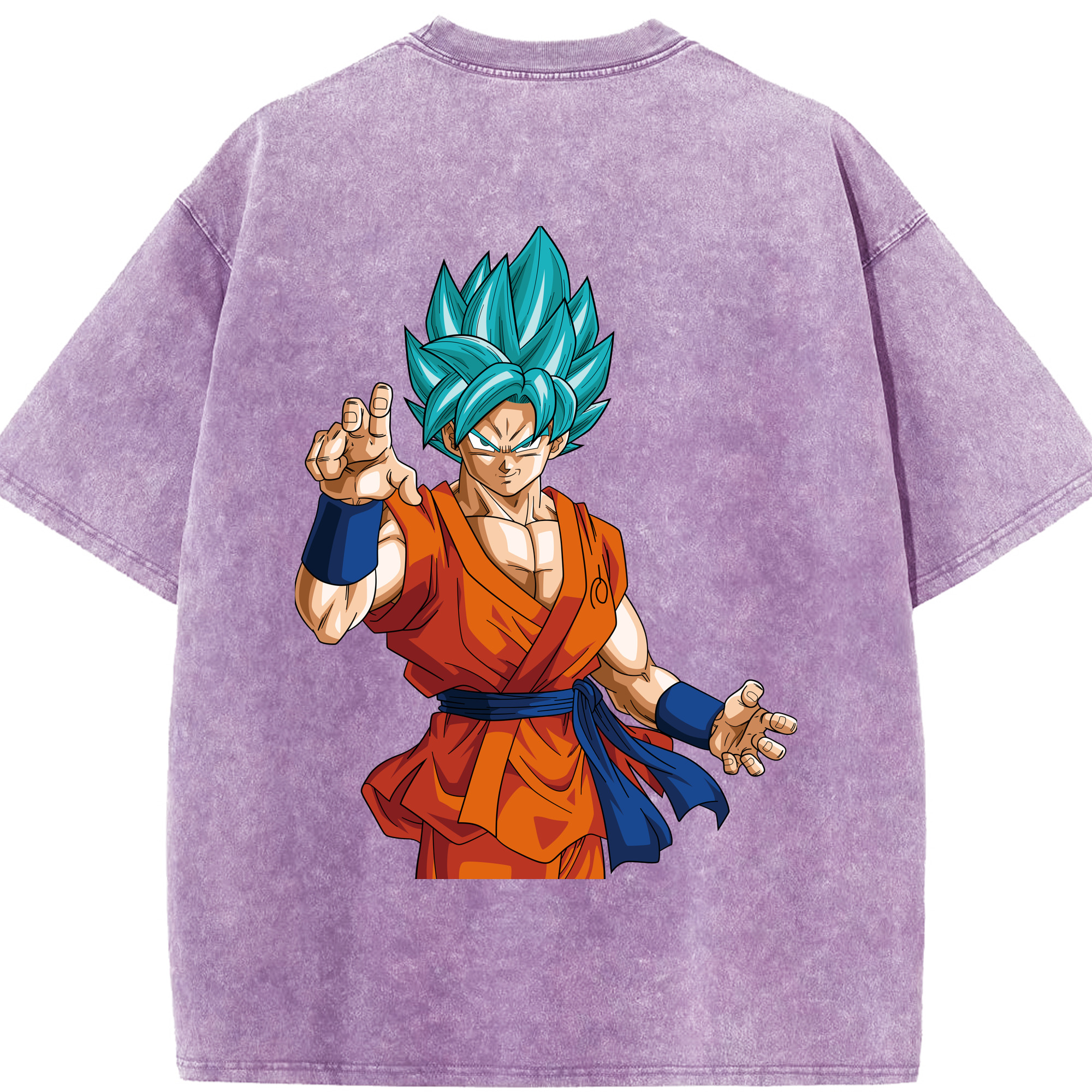 （画像用） ドラゴンボール 孫悟空（そん ごくう）Son Goku カカロット DRAGON BALL Kakarotto 綿100% ヴィンテージ風 半袖Tシャツ（背面プリント）
