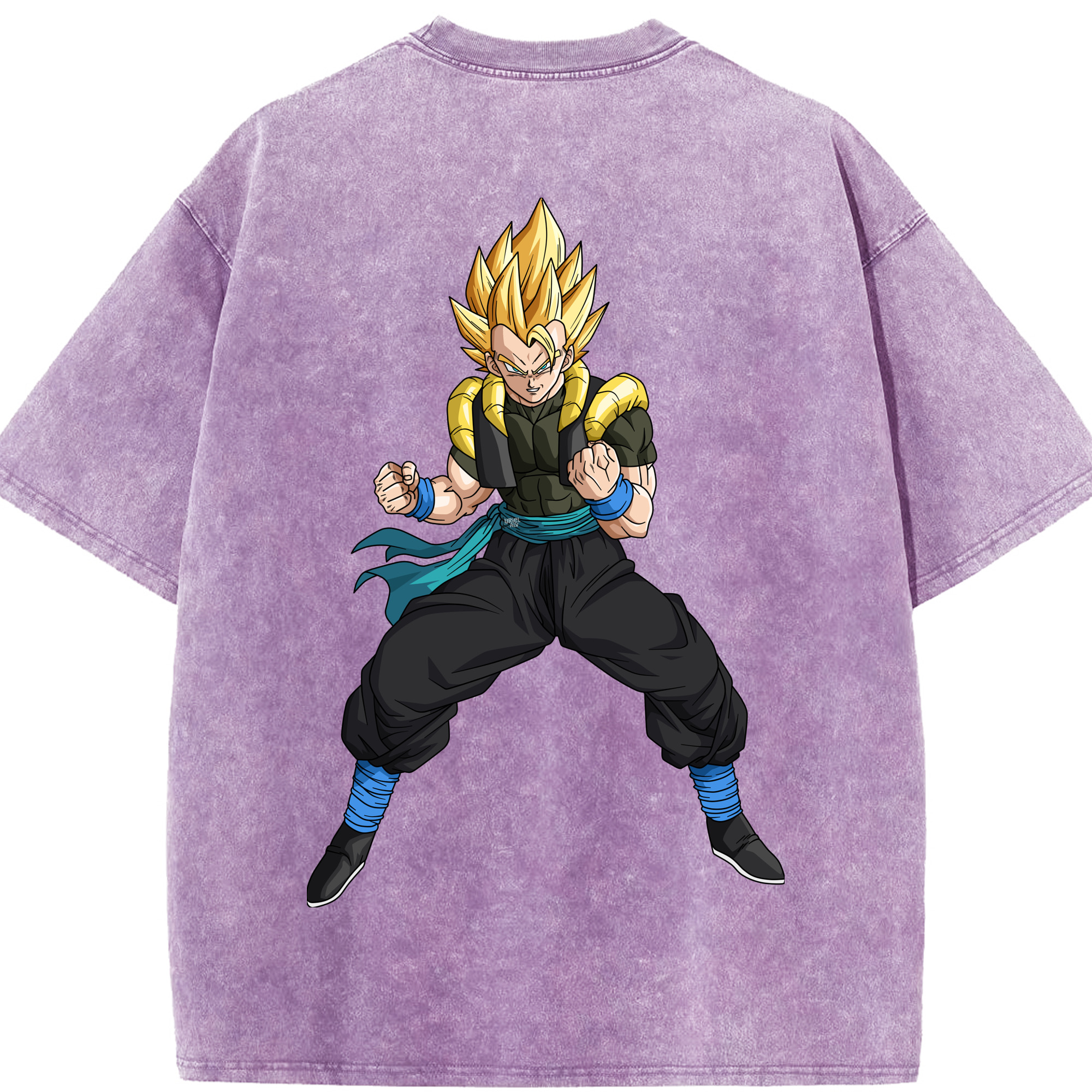 （画像用） ドラゴンボール ベジータ四世（Bejīta Yonsei）DRAGON BALL Vegeta IV 綿100% ヴィンテージ風 半袖Tシャツ（背面プリント）
